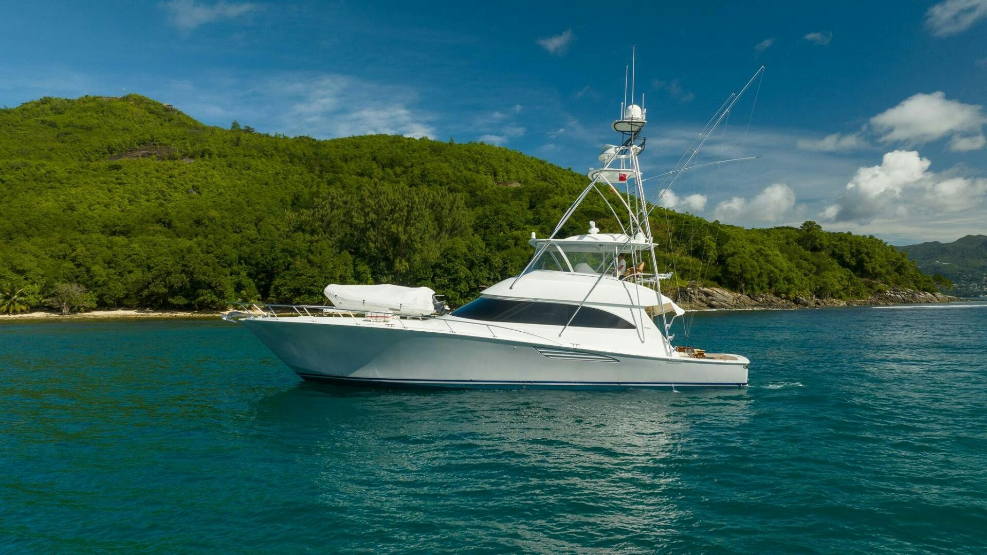 a boat on the water aboard VOODOO Yacht for Sale