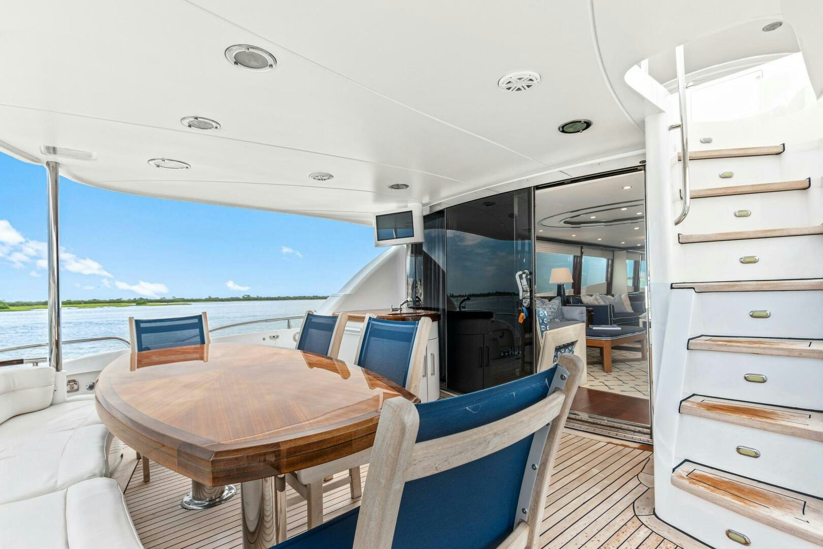 a boat on the water aboard HIGH LIFE Yacht for Sale