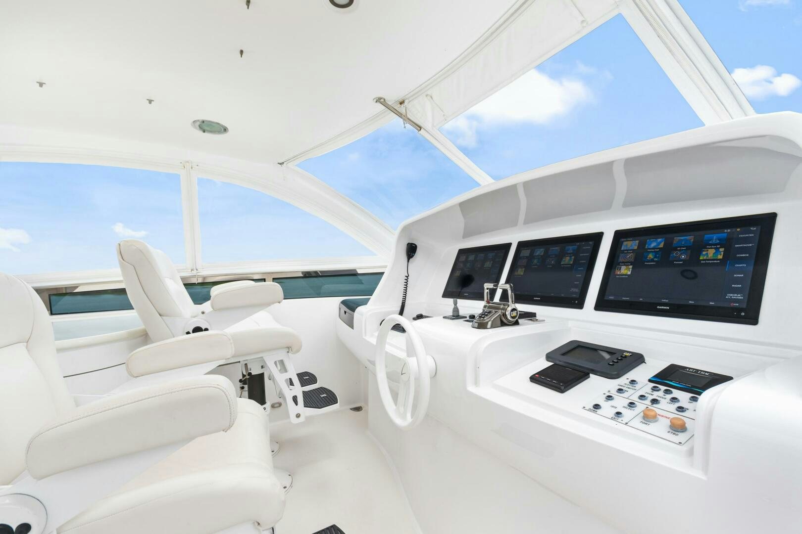 inside of a white yacht aboard HIGH LIFE Yacht for Sale