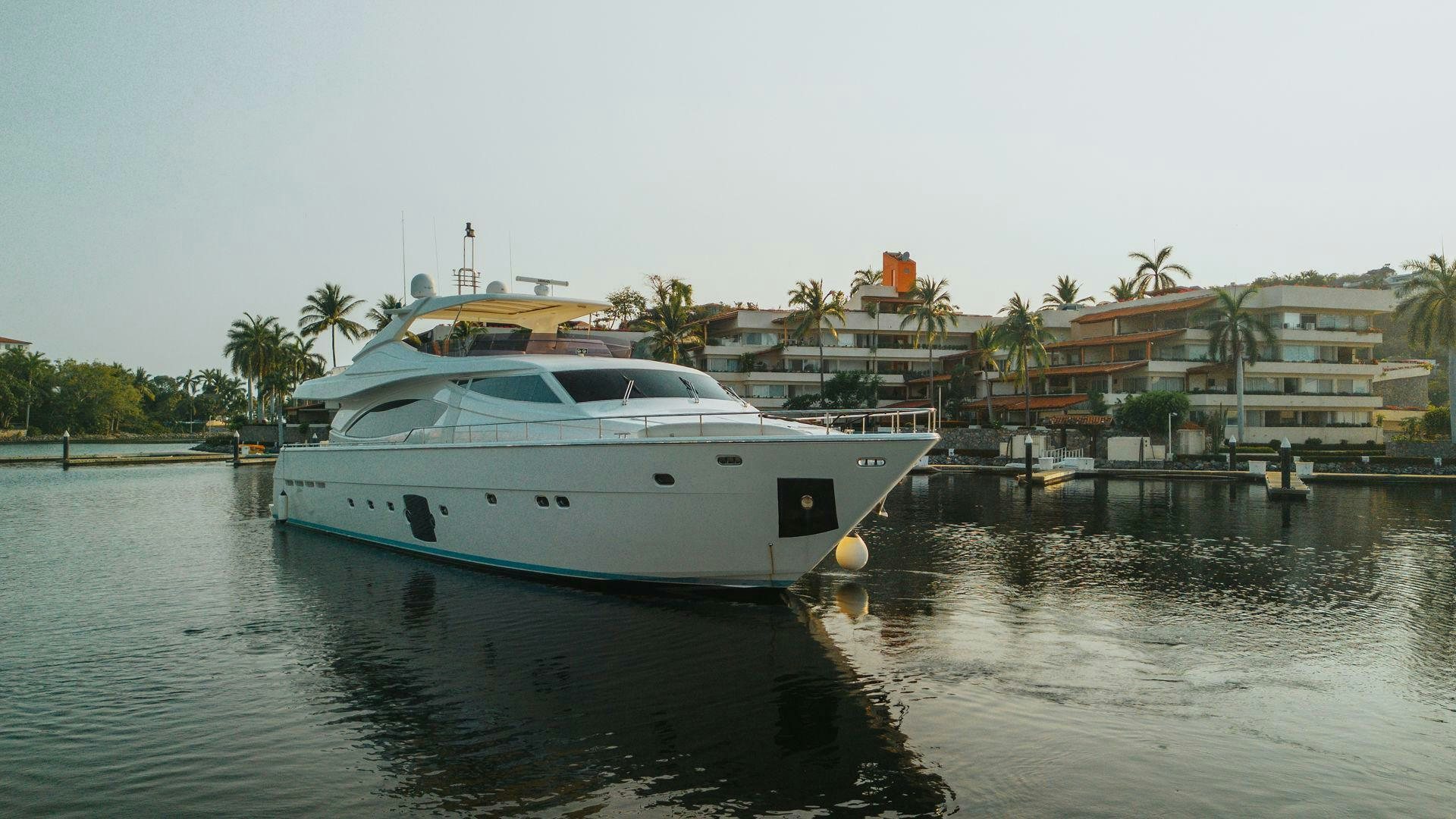 a boat on the water aboard LOS ESQUINKLES Yacht for Sale