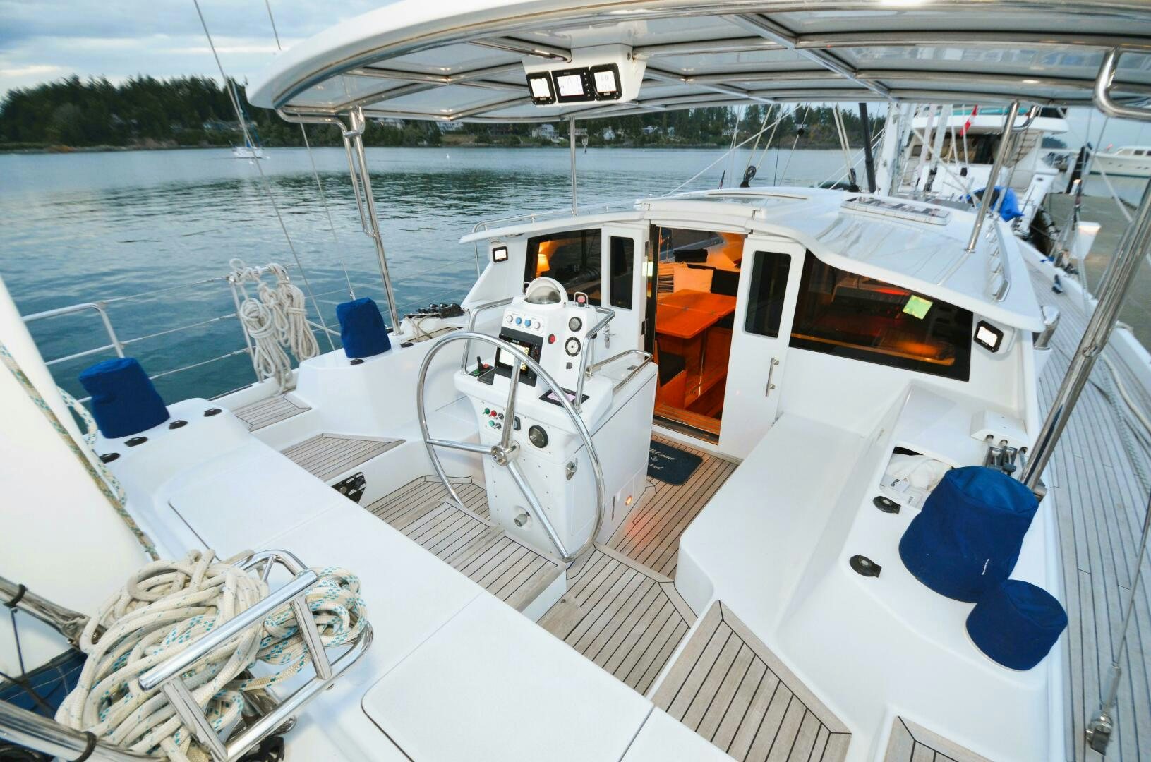 a boat on the water aboard LEONORE Yacht for Sale