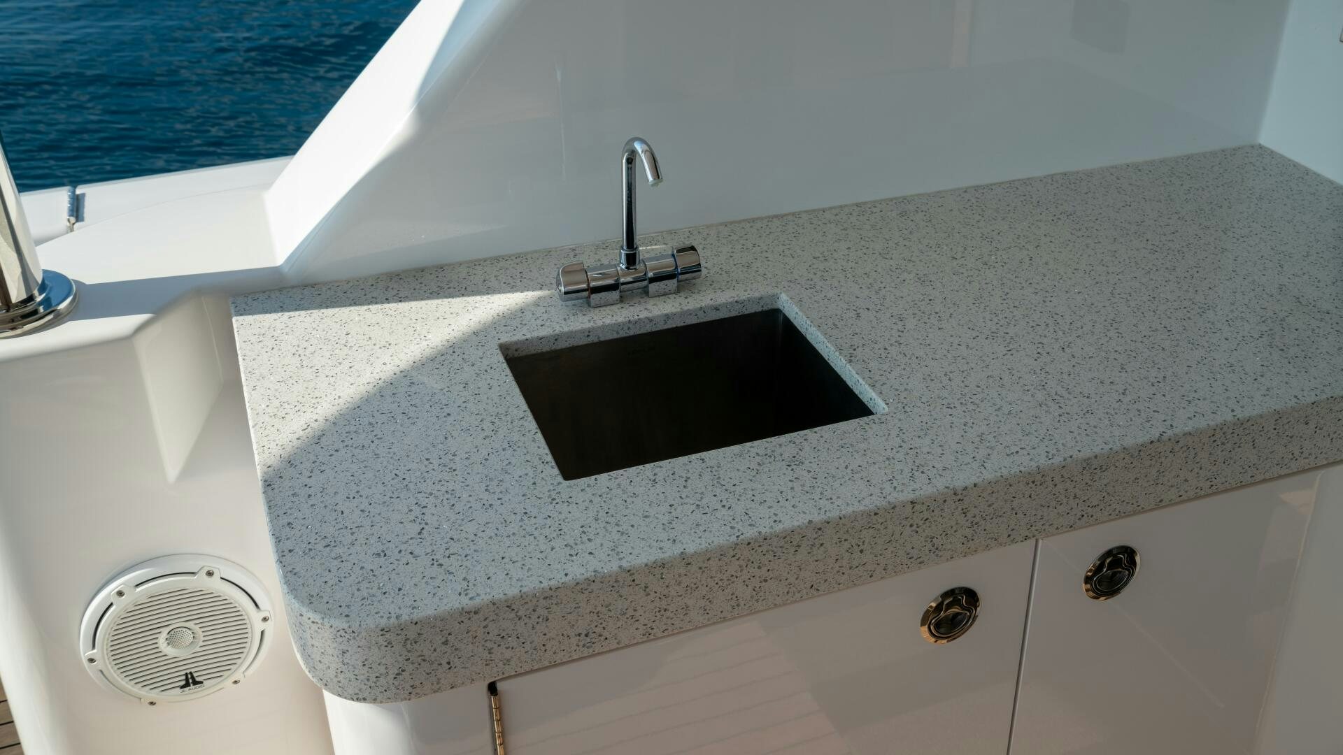 a sink with a faucet aboard IMAGINE Yacht for Sale