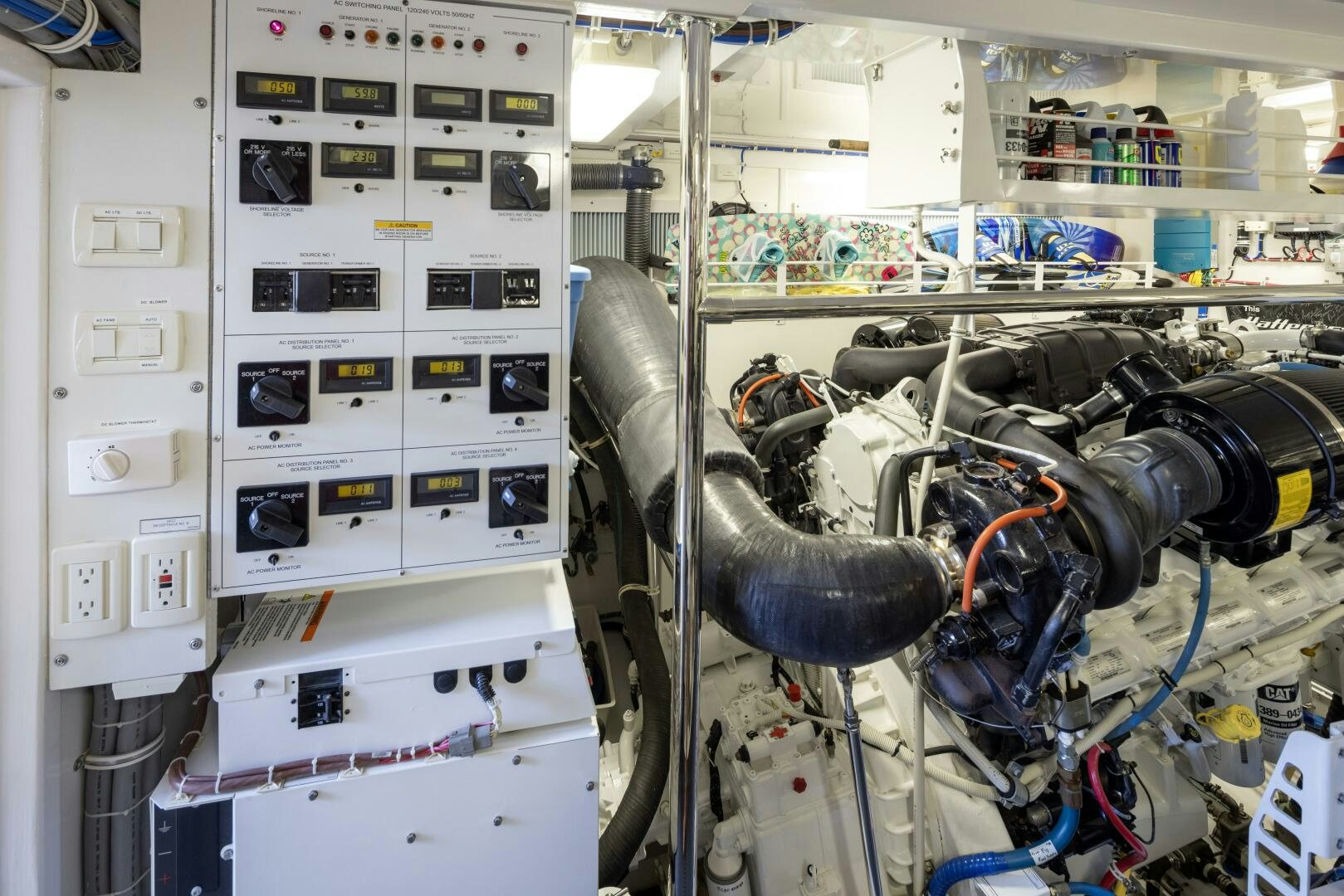 a machine with wires aboard IMAGINE Yacht for Sale