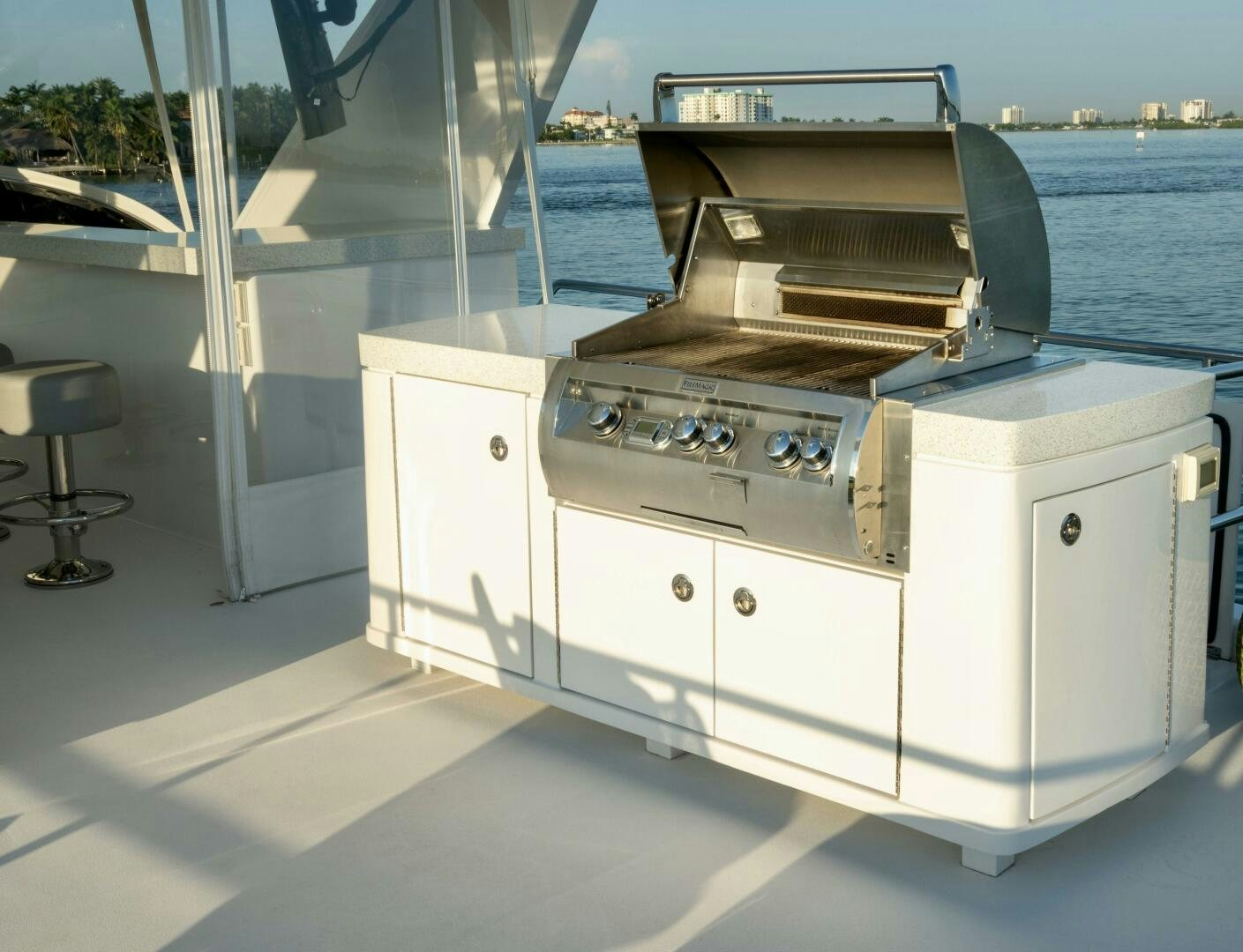 a large metal machine aboard IMAGINE Yacht for Sale