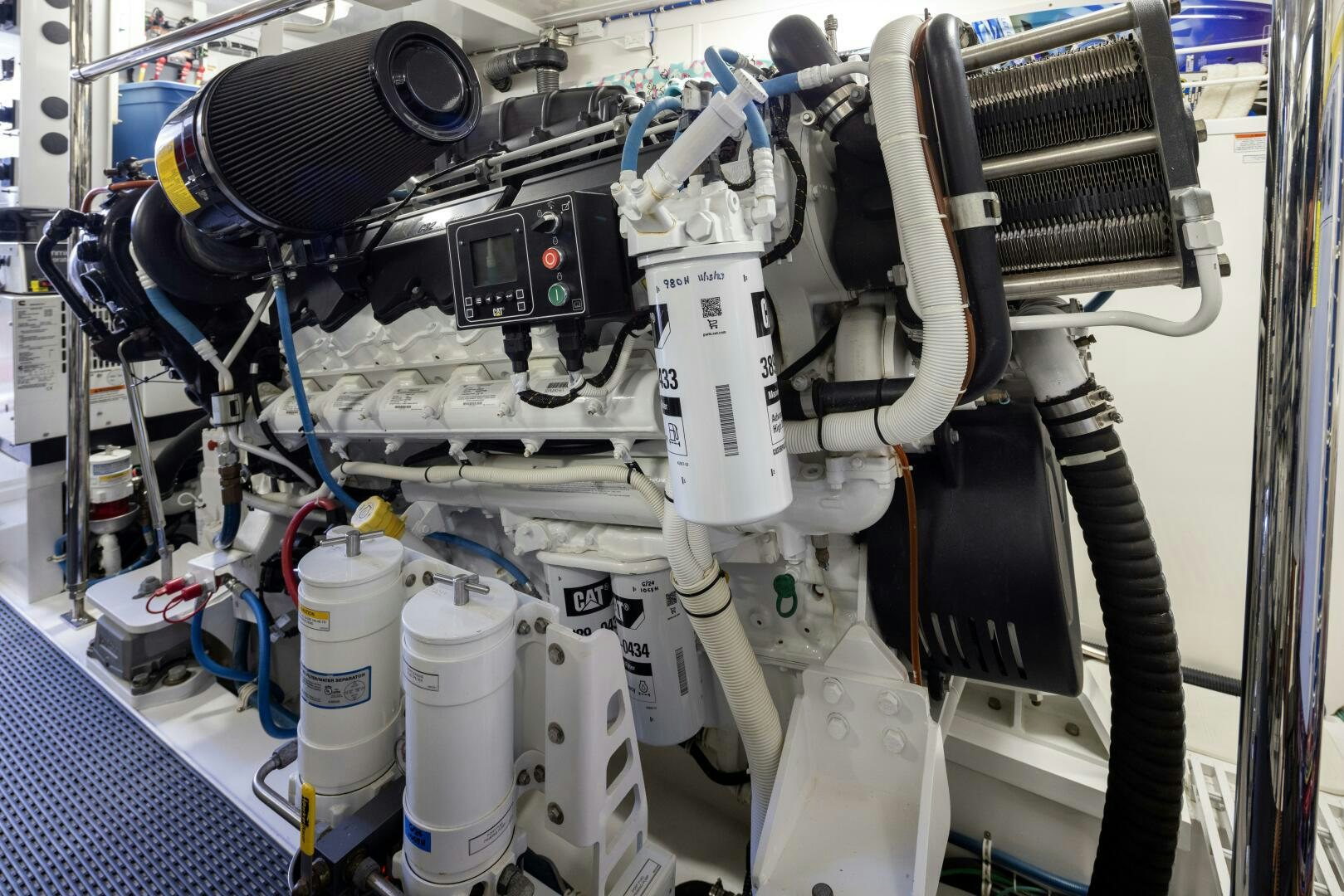 a machine with many wires aboard IMAGINE Yacht for Sale