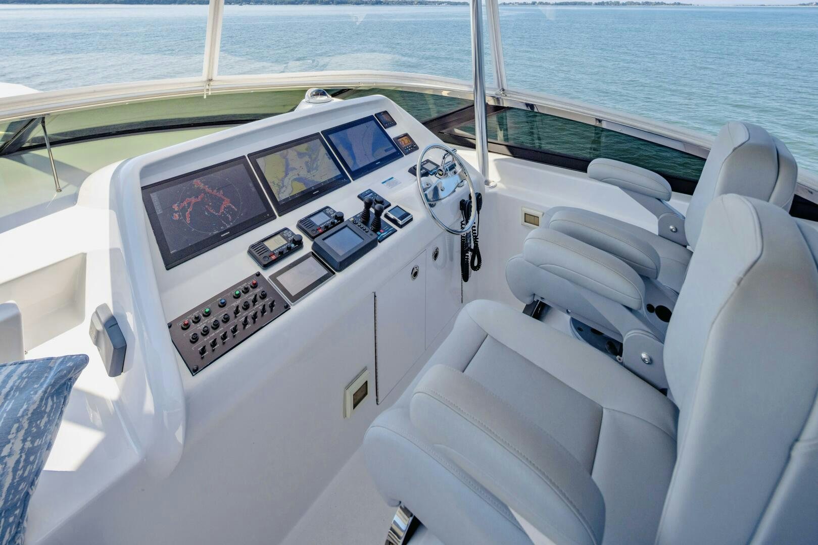 the inside of a boat aboard IMAGINE Yacht for Sale