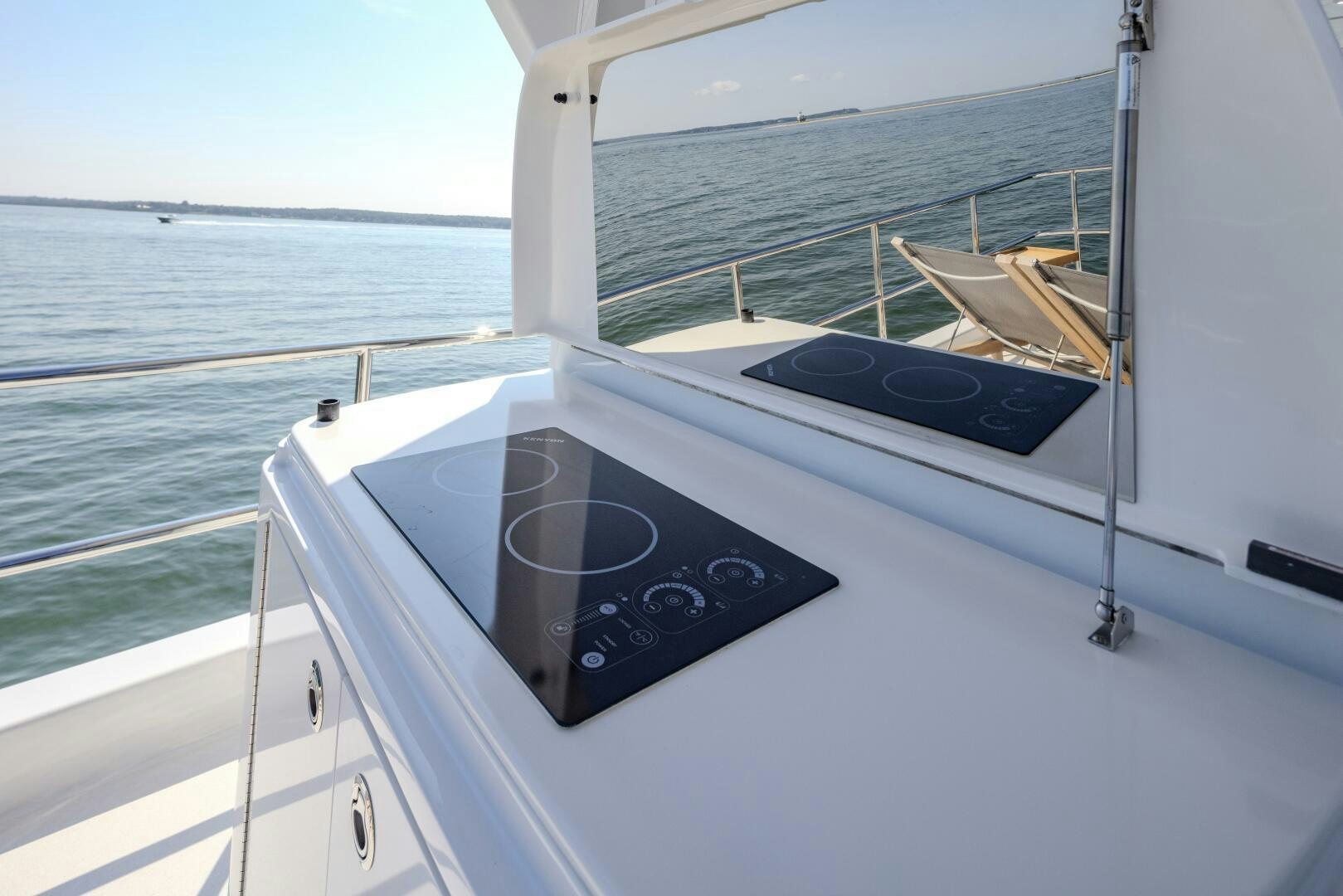 a boat on the water aboard IMAGINE Yacht for Sale
