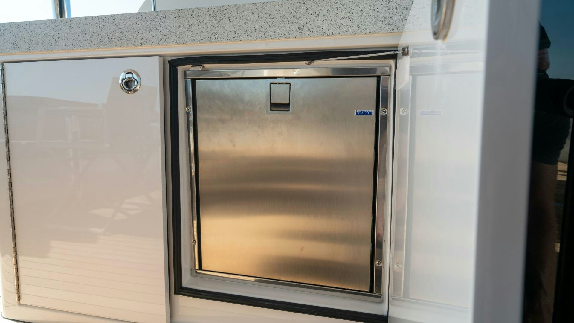 a couple of white rectangular objects aboard IMAGINE Yacht for Sale