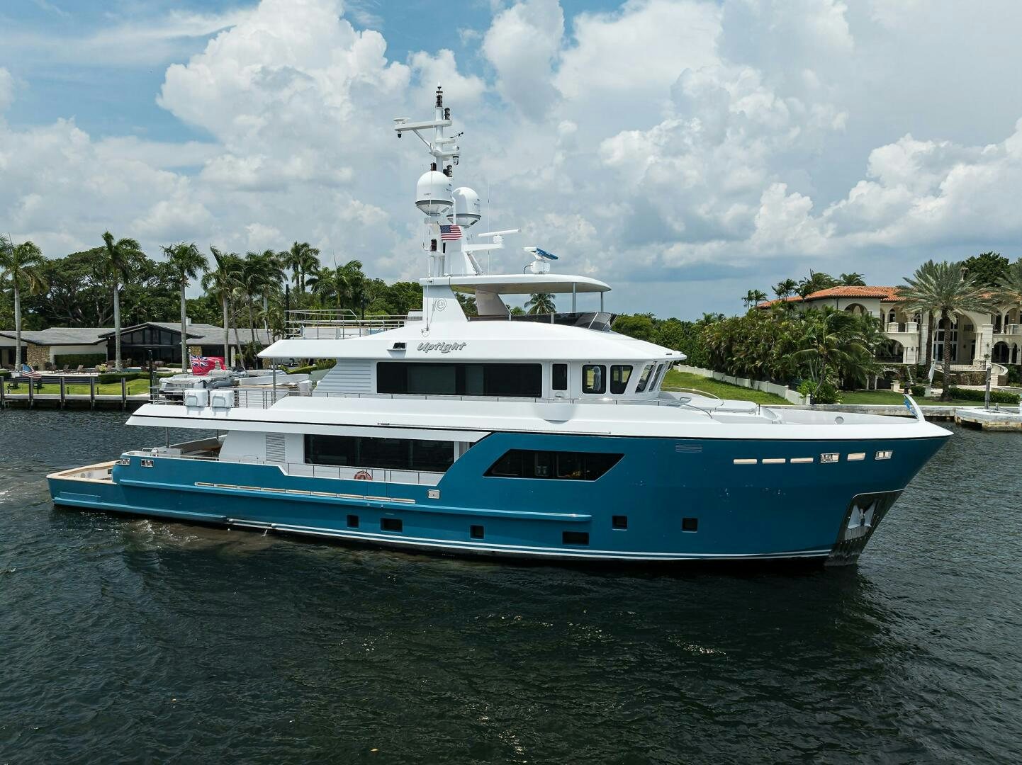 a large boat in the water aboard UPTIGHT Yacht for Sale