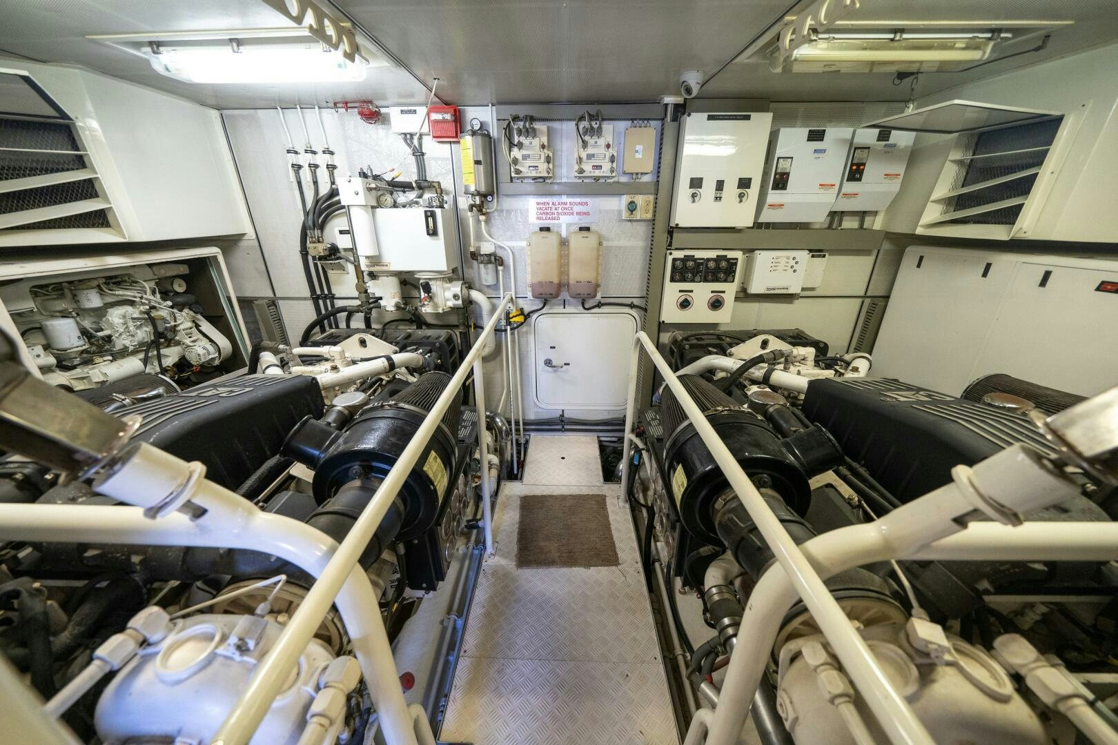 a room with machinery aboard E Yacht for Sale