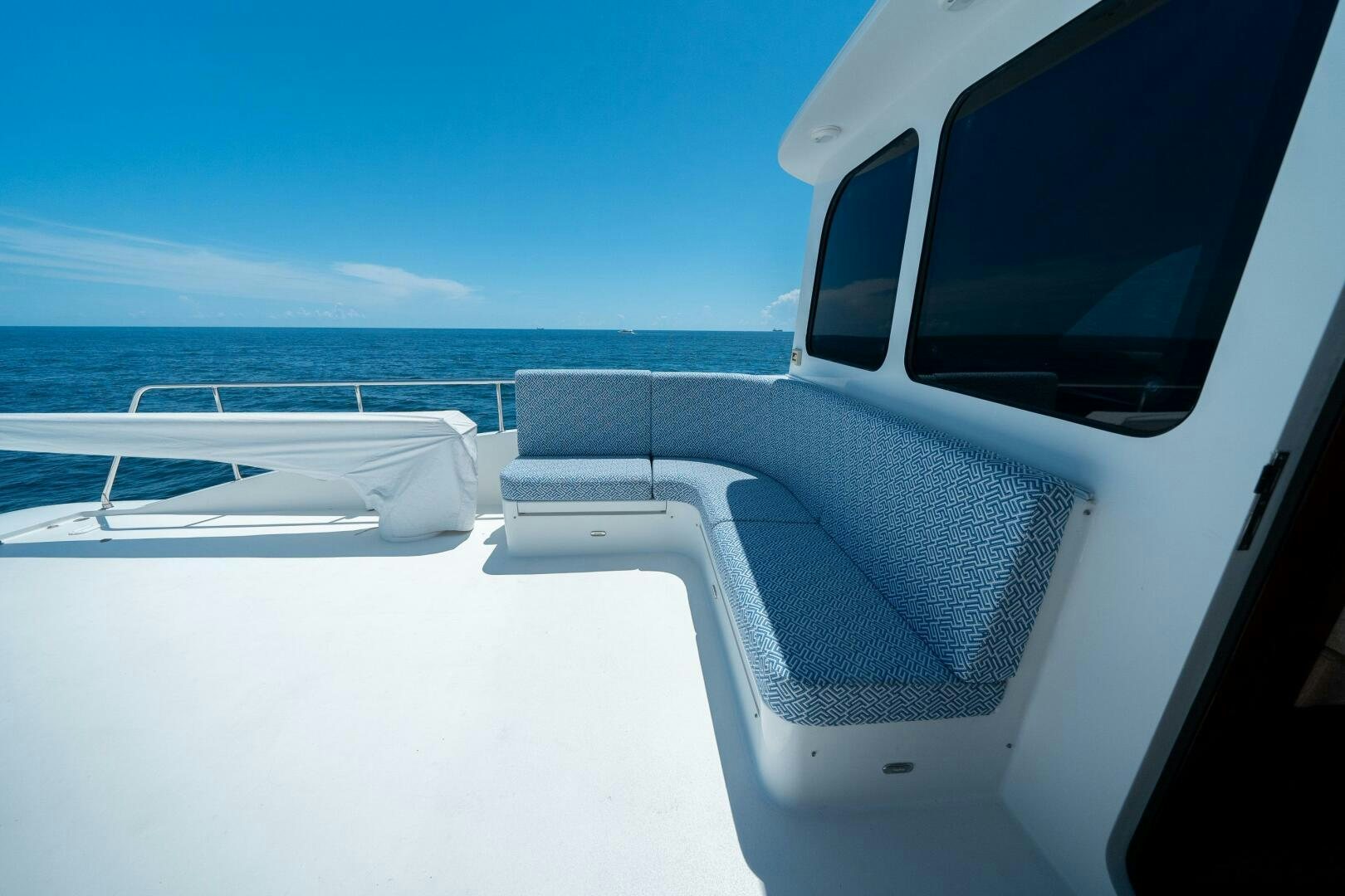 a plane on the water aboard E Yacht for Sale