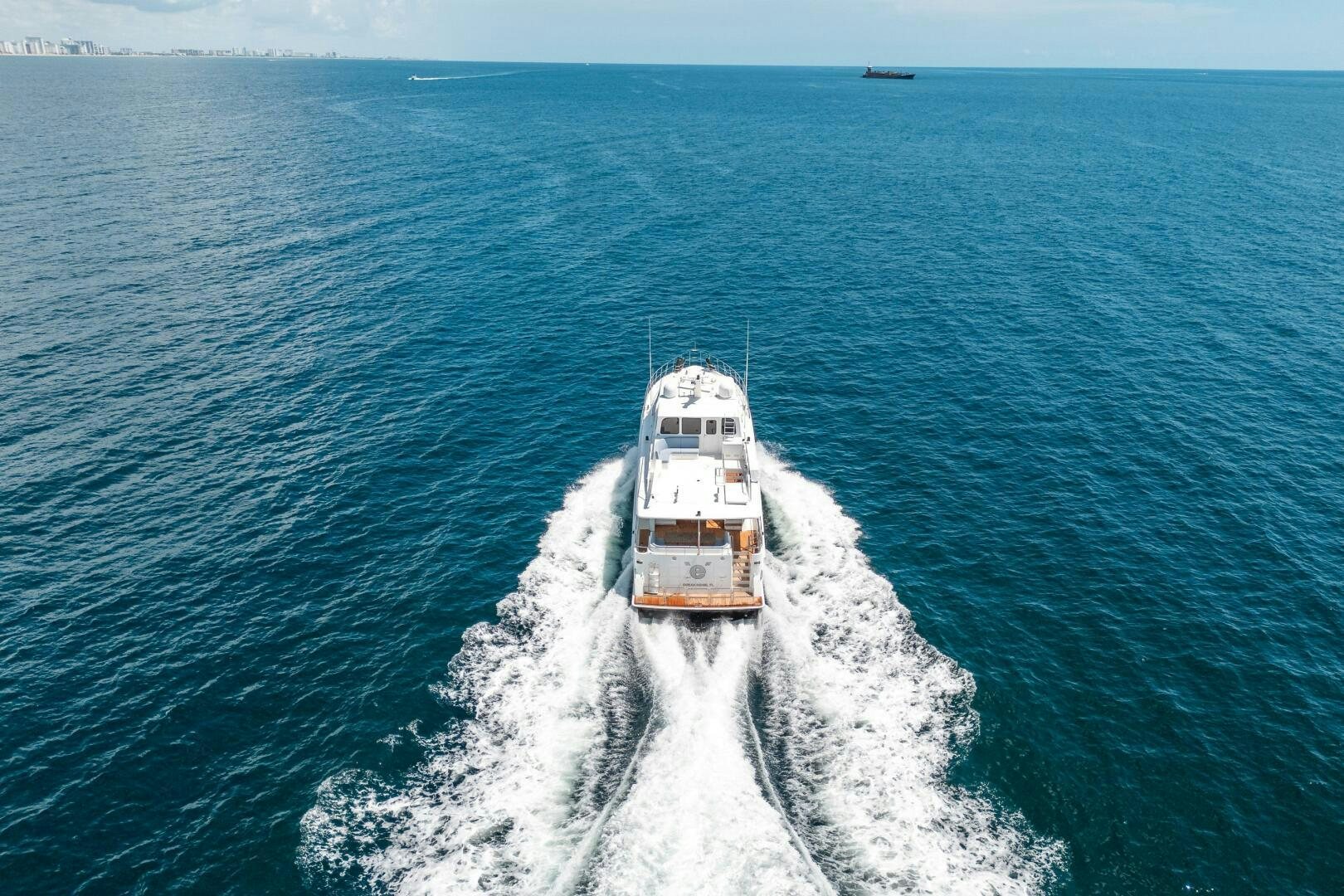 a ship on the water aboard E Yacht for Sale