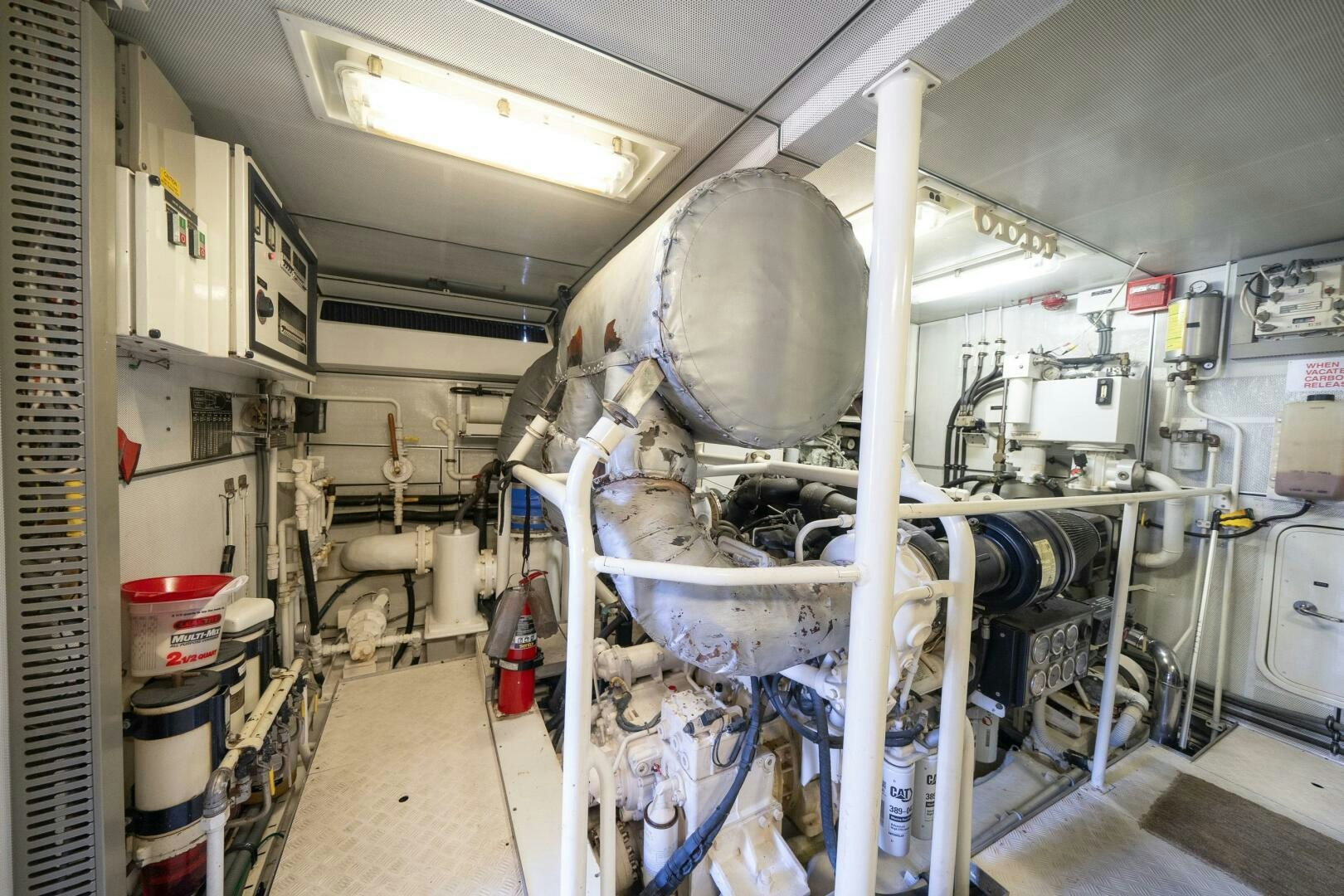 a room with machinery aboard E Yacht for Sale