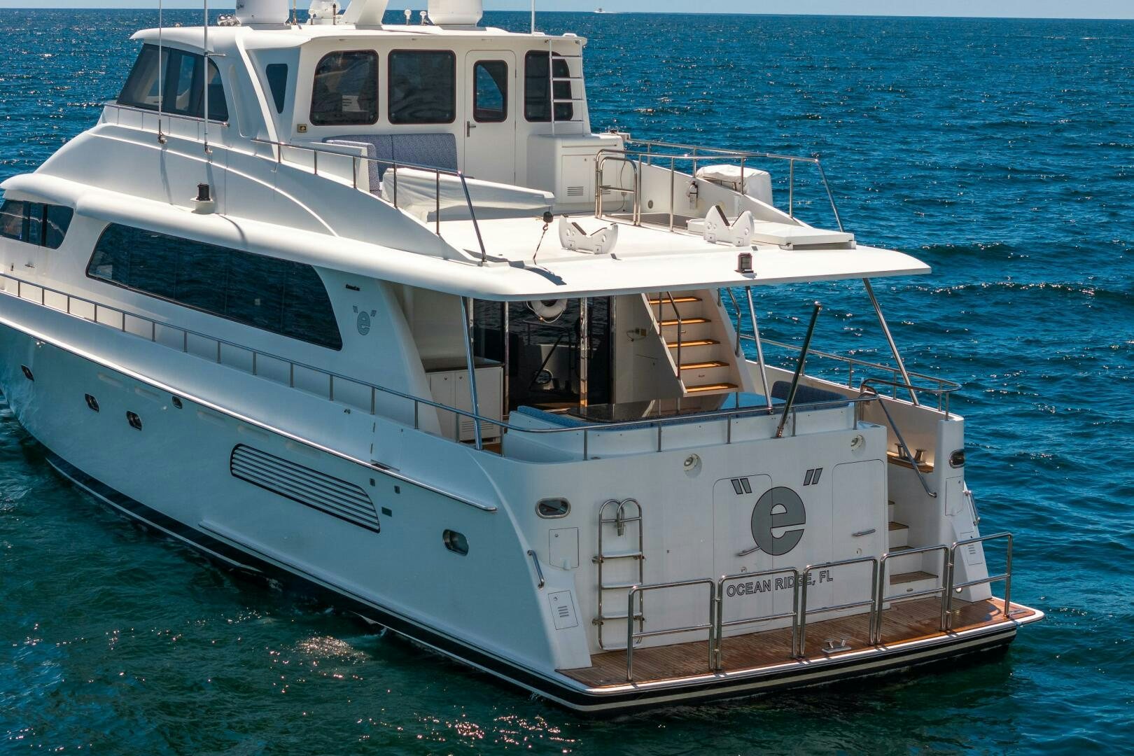 a boat in the water aboard E Yacht for Sale