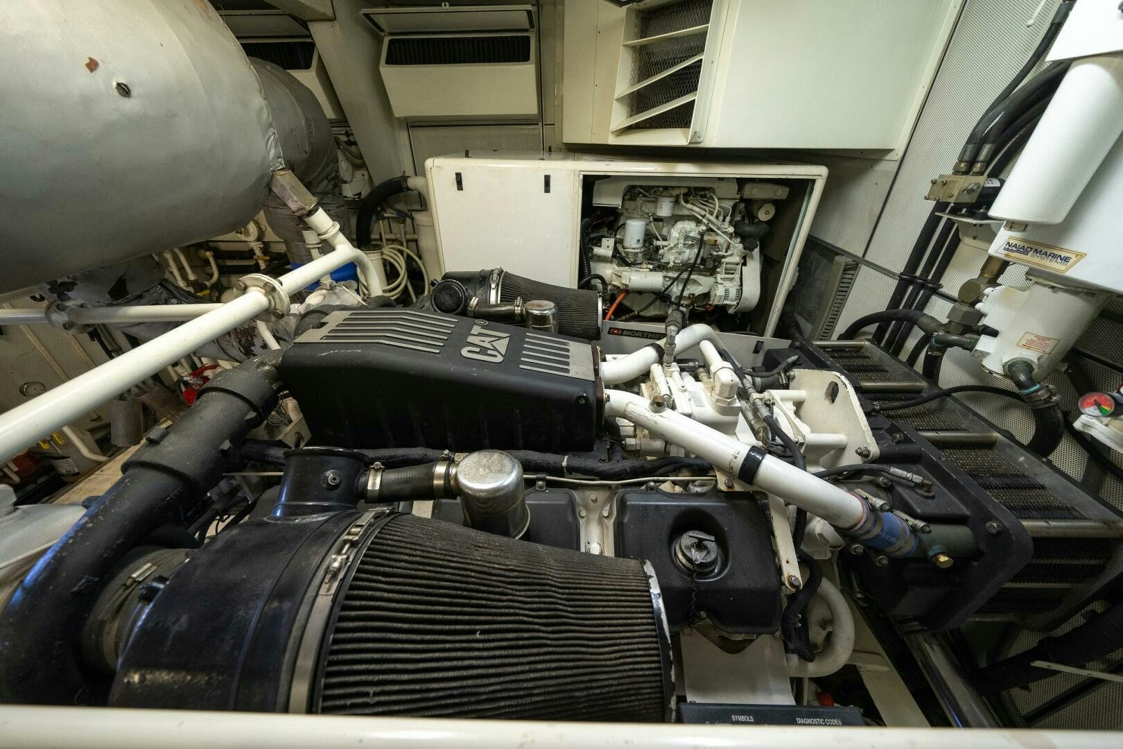 a machine with a large metal cylinder aboard E Yacht for Sale