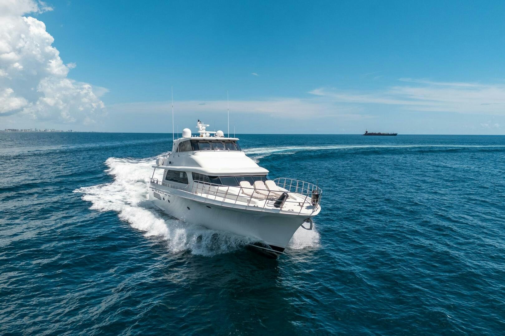 a boat on the water aboard E Yacht for Sale