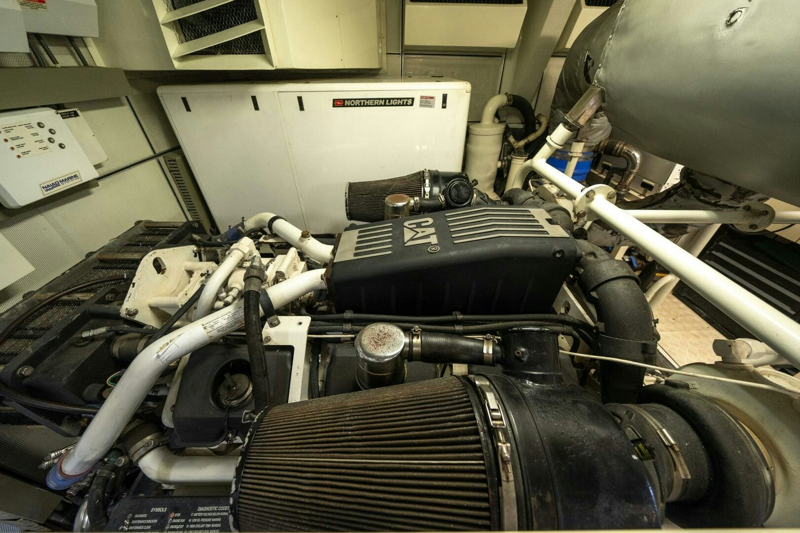 a machine with a large metal cylinder aboard E Yacht for Sale