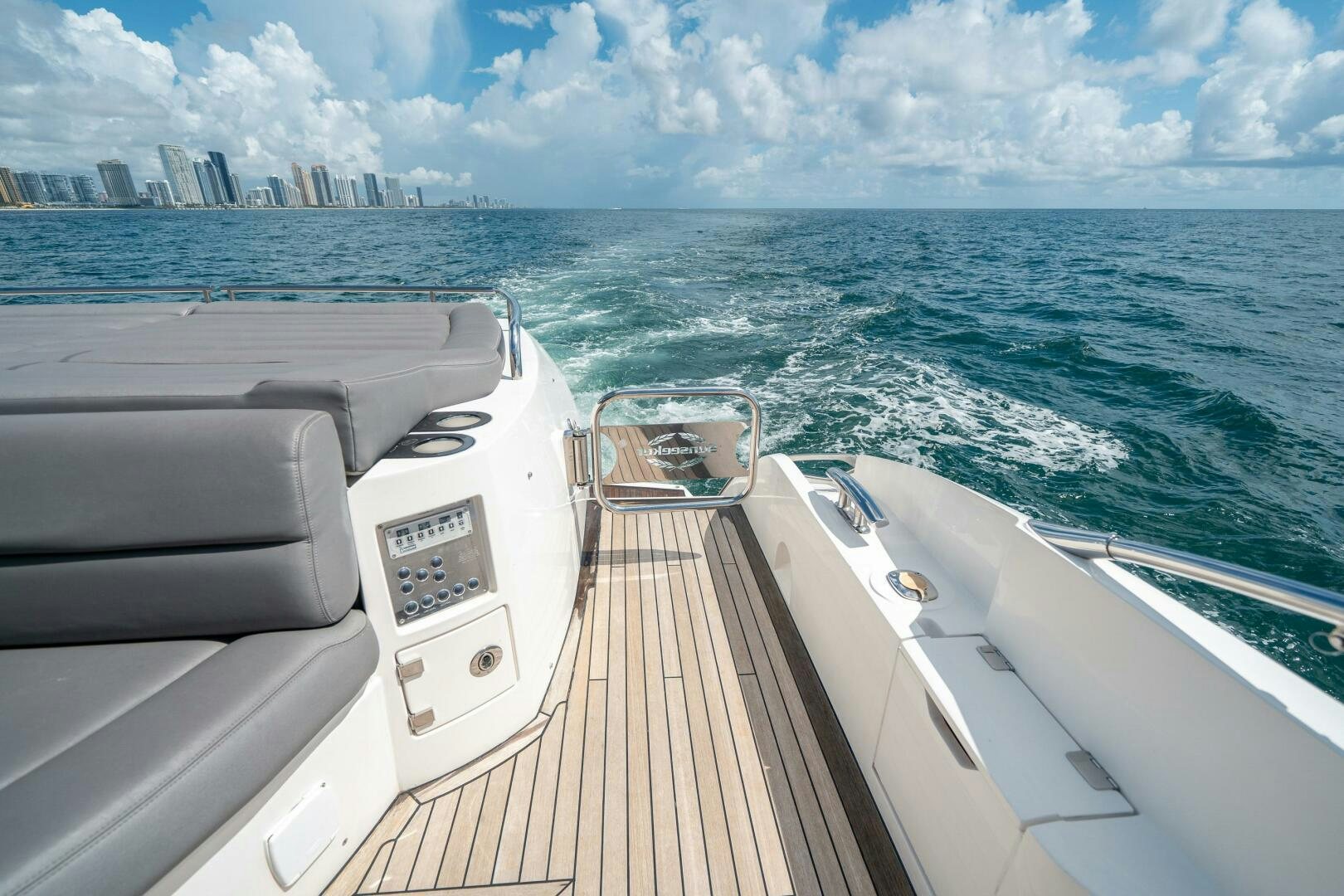 a boat on the water aboard MYLE Yacht for Sale