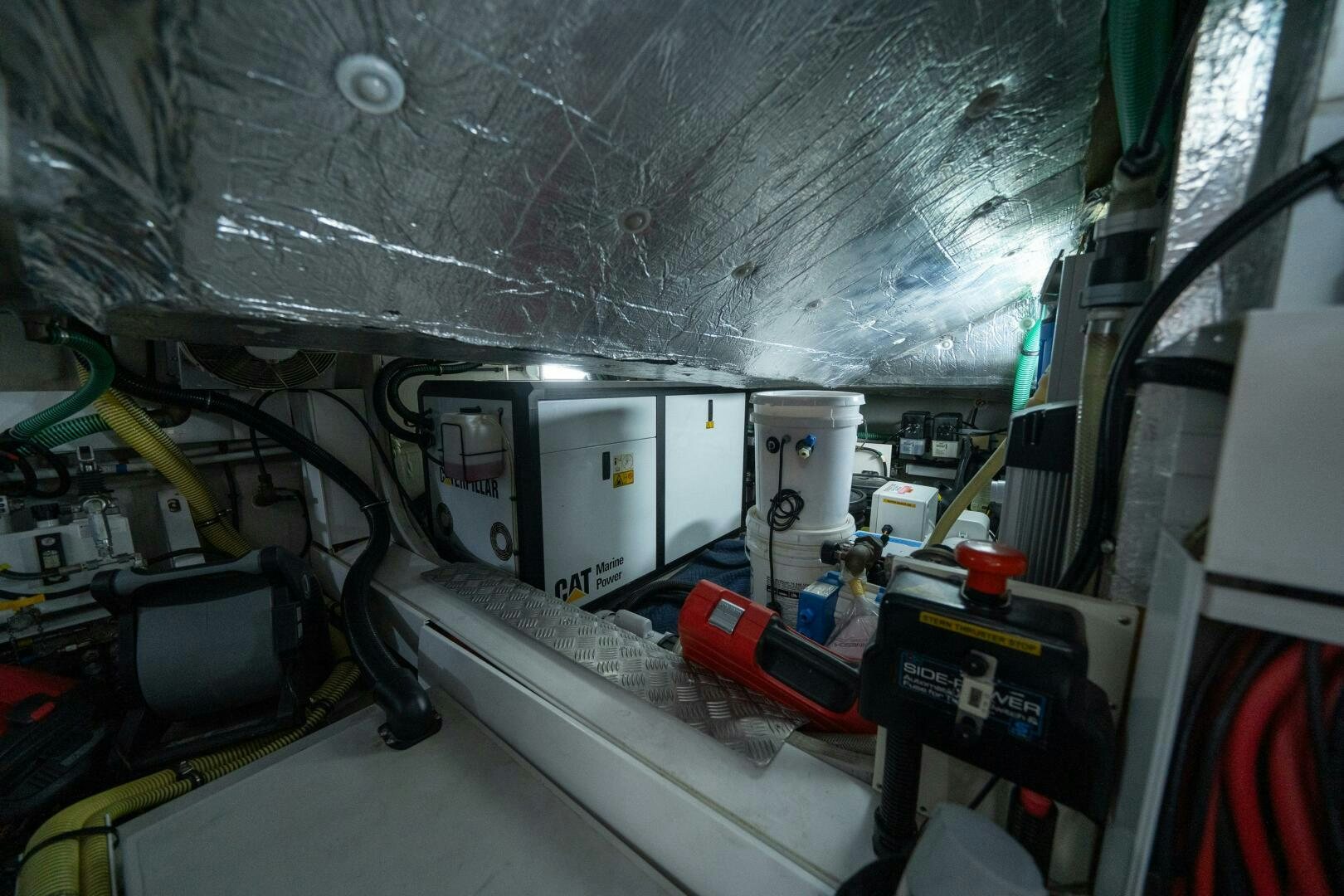 inside of a vehicle aboard MYLE Yacht for Sale