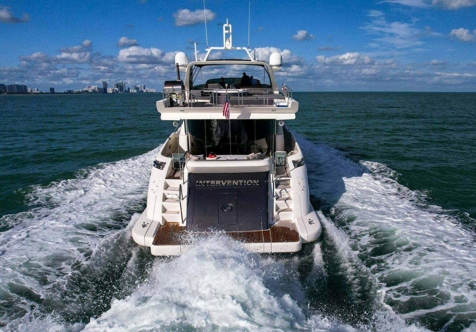 a boat on the water aboard INTERVENTION Yacht for Sale