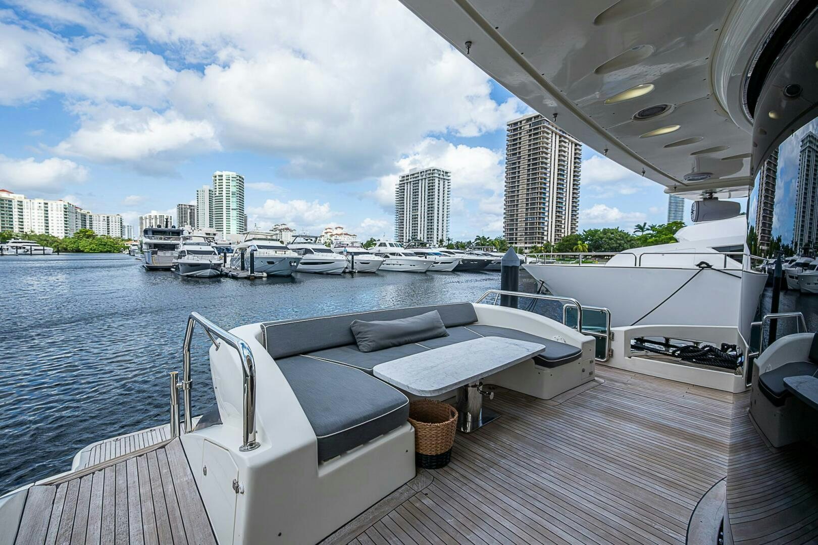 a boat on a body of water aboard INTERVENTION Yacht for Sale