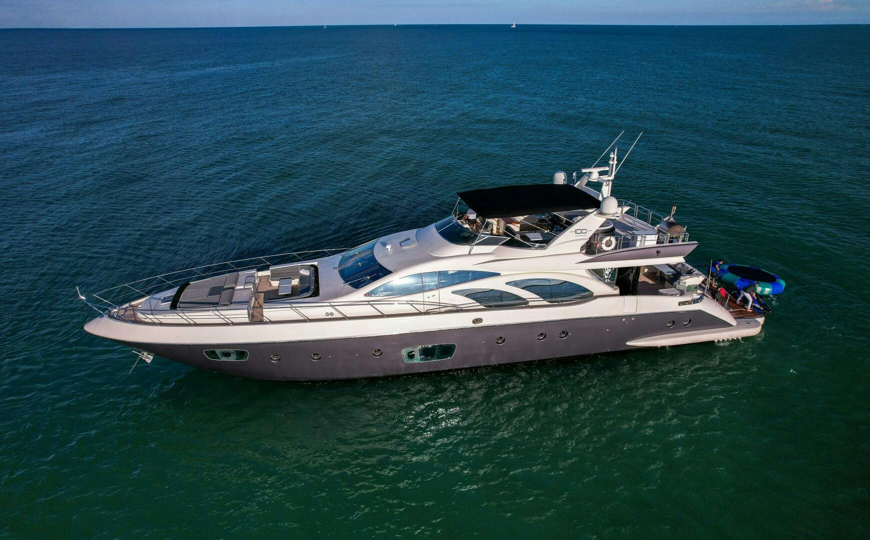 a boat in the water aboard INTERVENTION Yacht for Sale