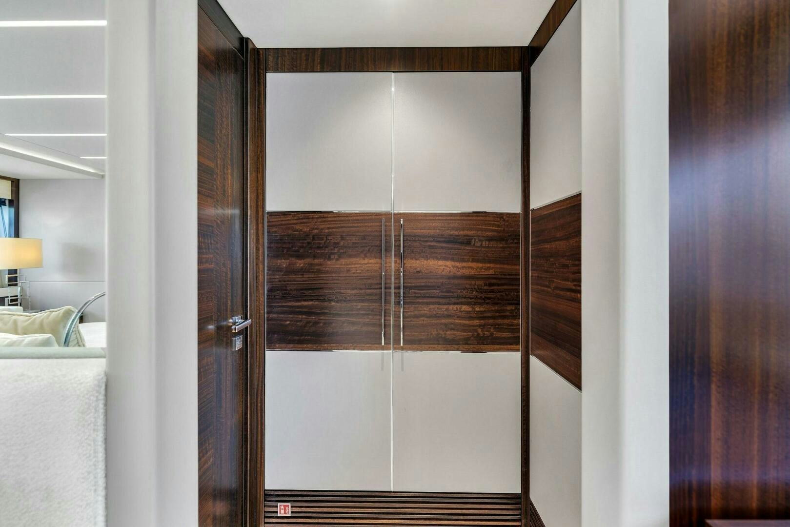 a glass door with a window aboard YOU AND ISLANDS Yacht for Sale