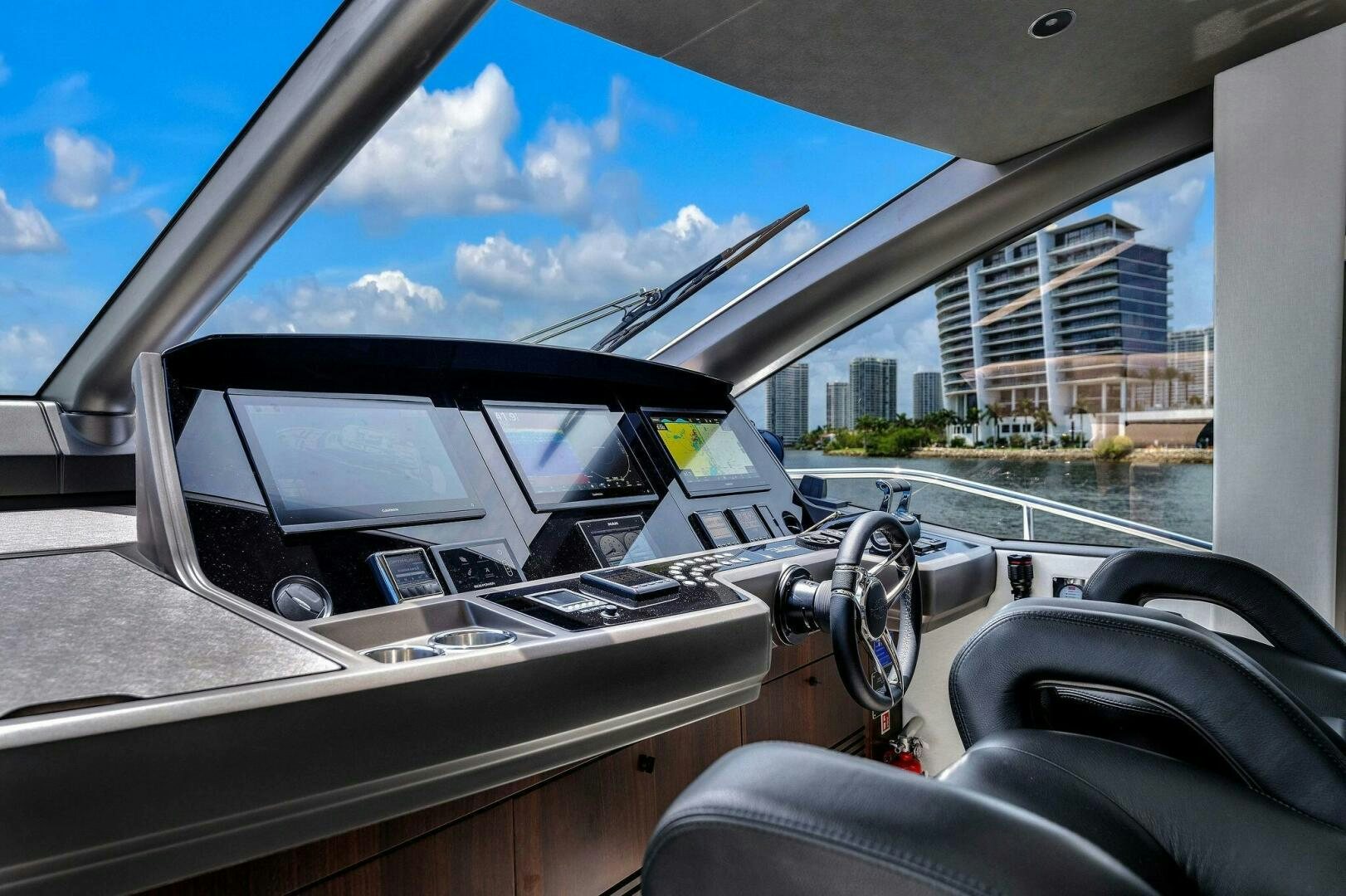 the inside of a car aboard YOU AND ISLANDS Yacht for Sale