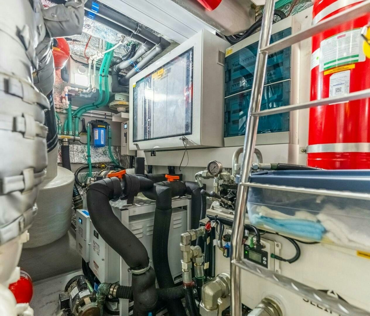 a room with machinery and equipment aboard YOU AND ISLANDS Yacht for Sale