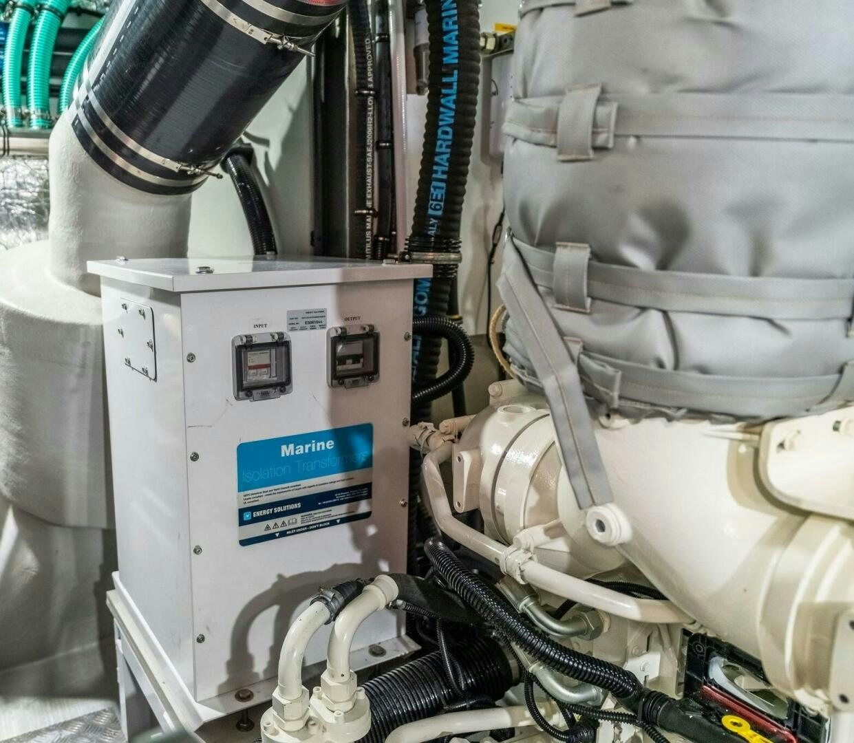 close-up of a machine aboard YOU AND ISLANDS Yacht for Sale