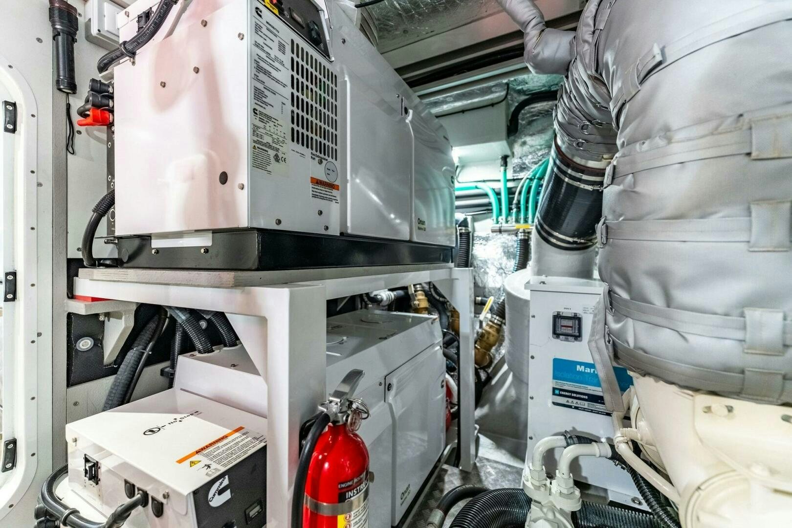 a close-up of a machine aboard YOU AND ISLANDS Yacht for Sale
