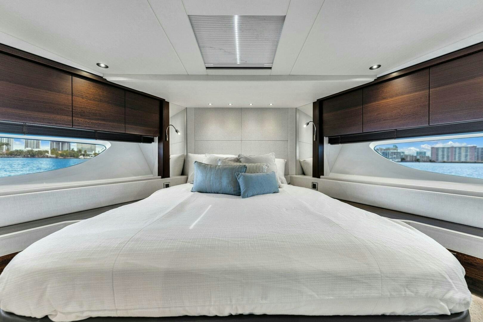 a bed in a room aboard YOU AND ISLANDS Yacht for Sale
