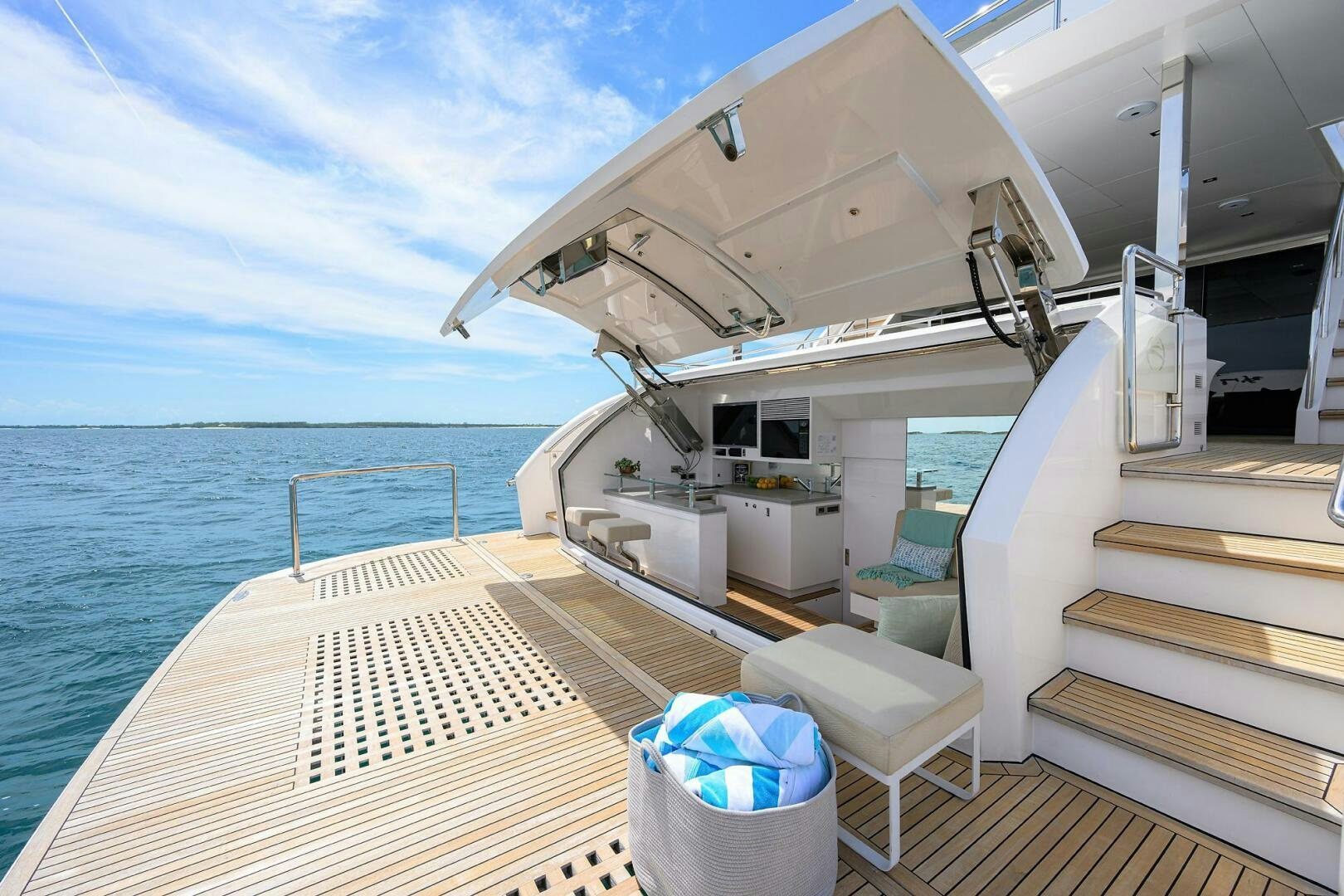 a boat on the water aboard AQUA LIFE Yacht for Sale