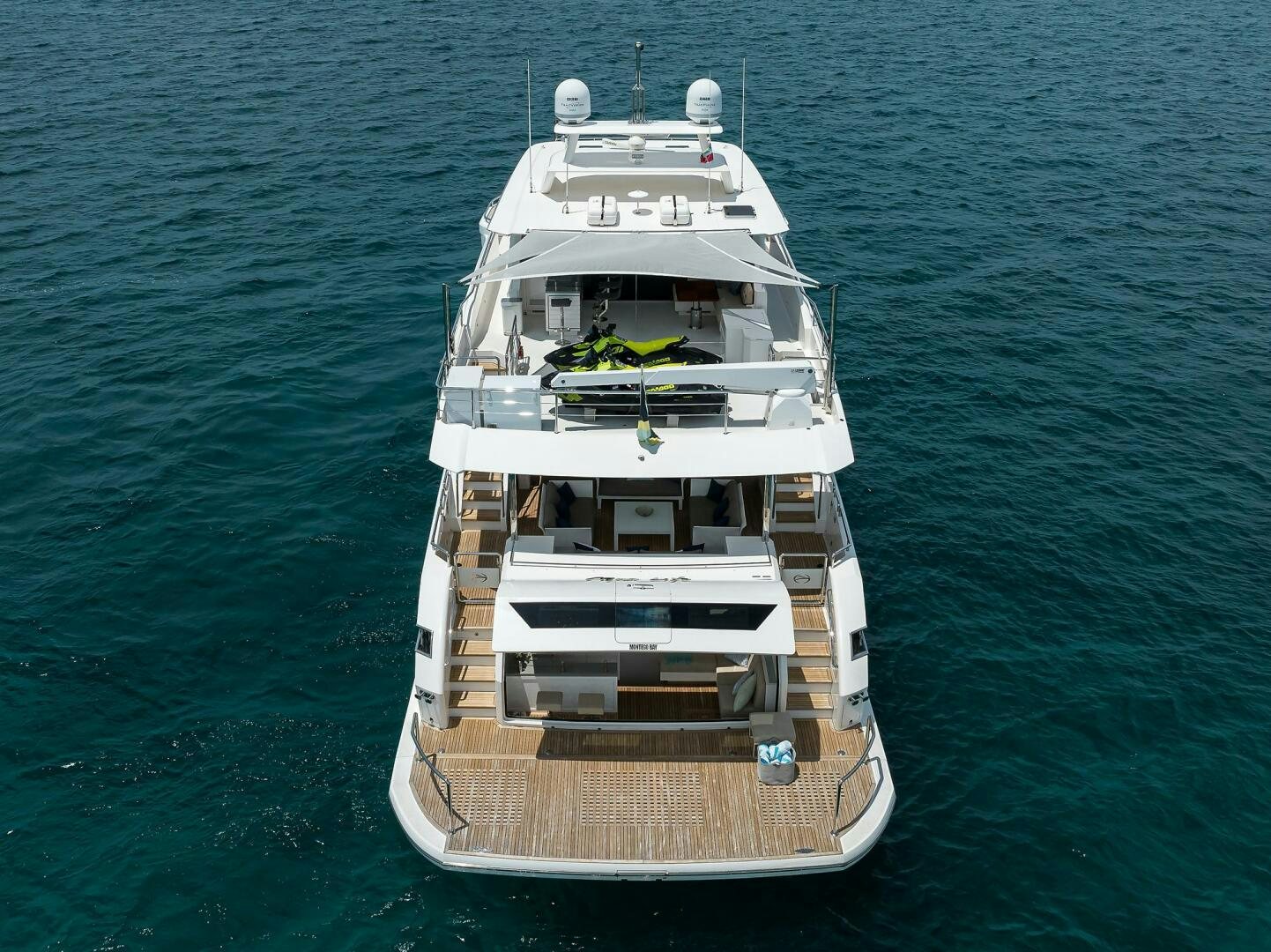 a large boat in the water aboard AQUA LIFE Yacht for Sale