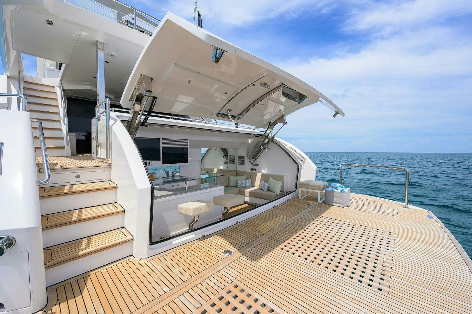 a boat on the water aboard AQUA LIFE Yacht for Sale