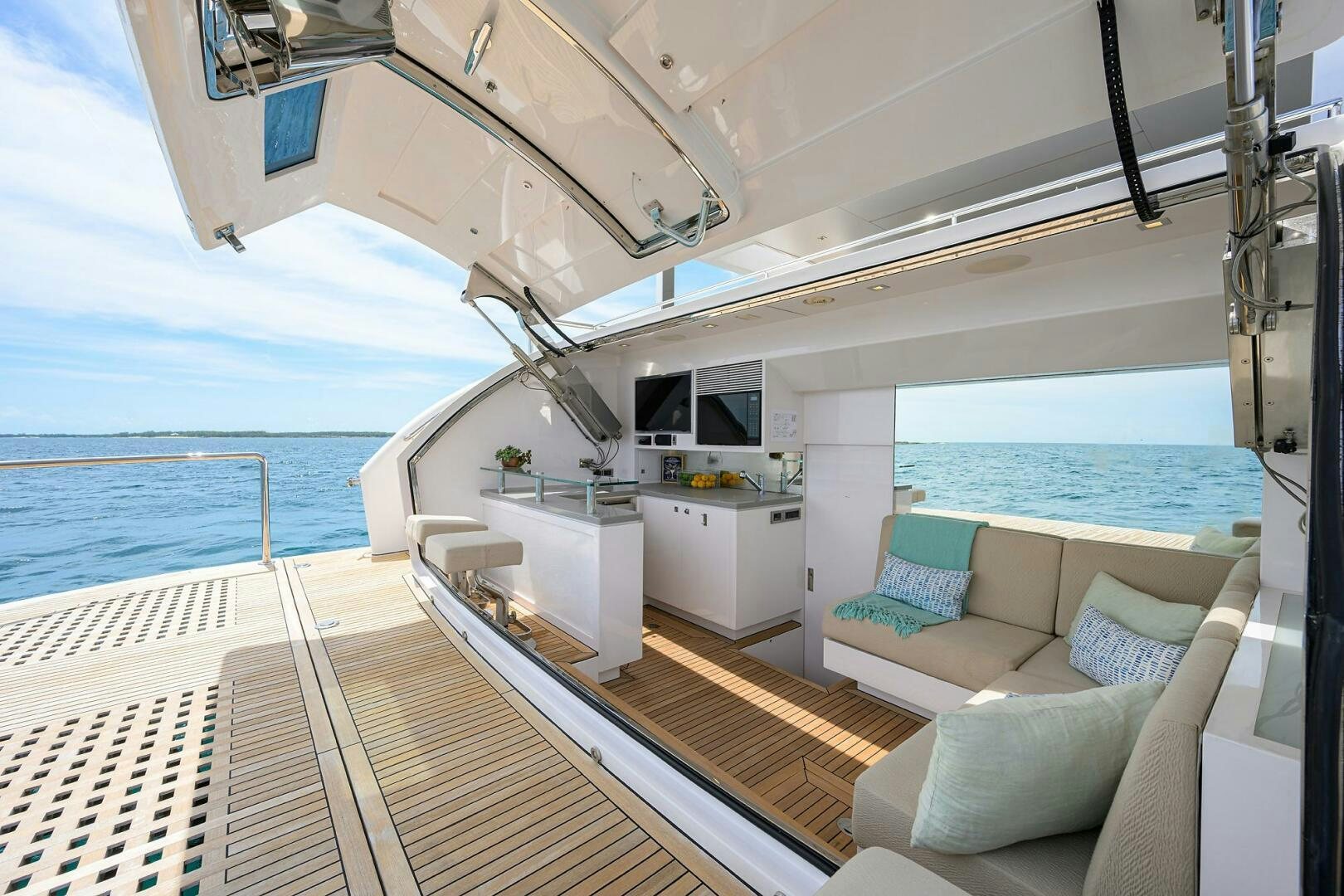 a boat on the water aboard AQUA LIFE Yacht for Sale