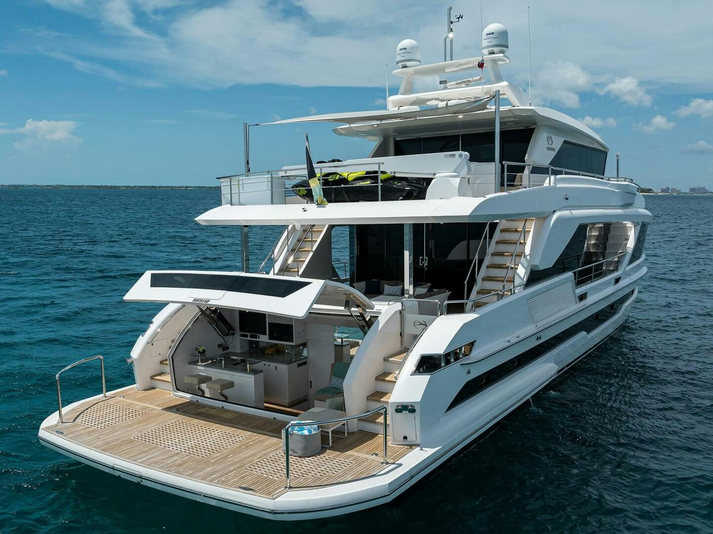 a boat on the water aboard AQUA LIFE Yacht for Sale