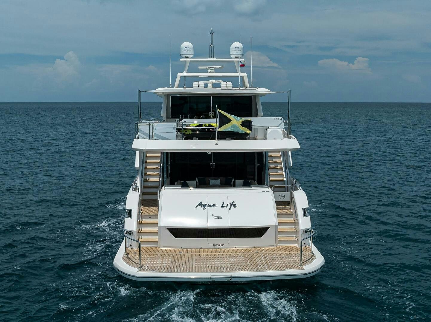 a boat in the water aboard AQUA LIFE Yacht for Sale