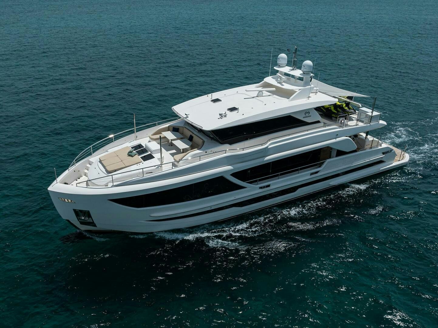 a boat in the water aboard AQUA LIFE Yacht for Sale