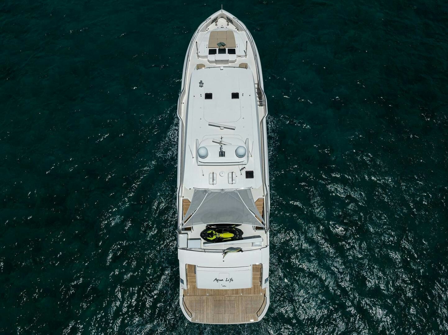 a space shuttle on a surface aboard AQUA LIFE Yacht for Sale
