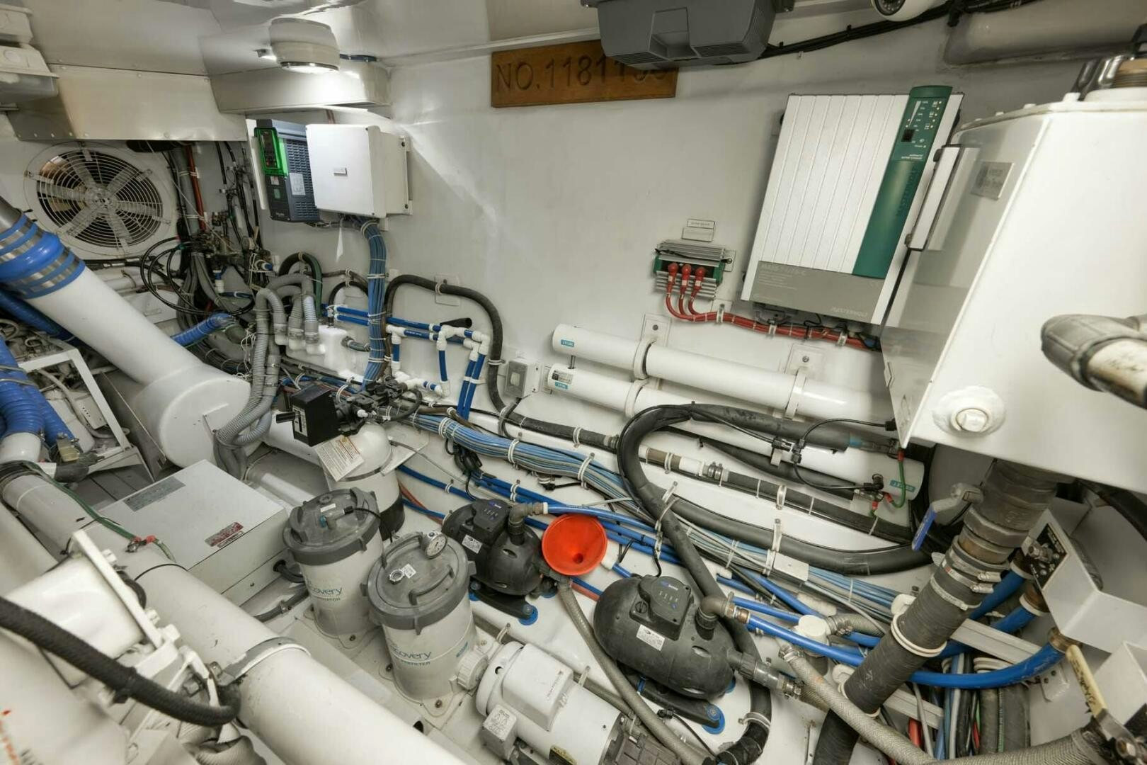 a close-up of a machine aboard REEL TRADER Yacht for Sale