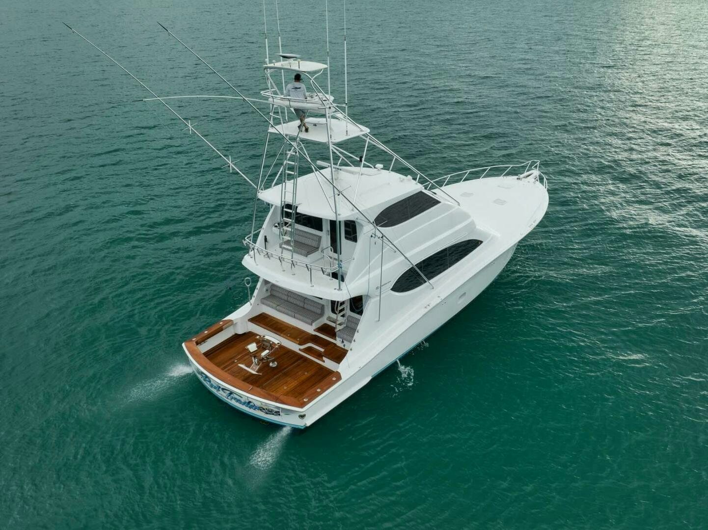 a boat in the water aboard REEL TRADER Yacht for Sale