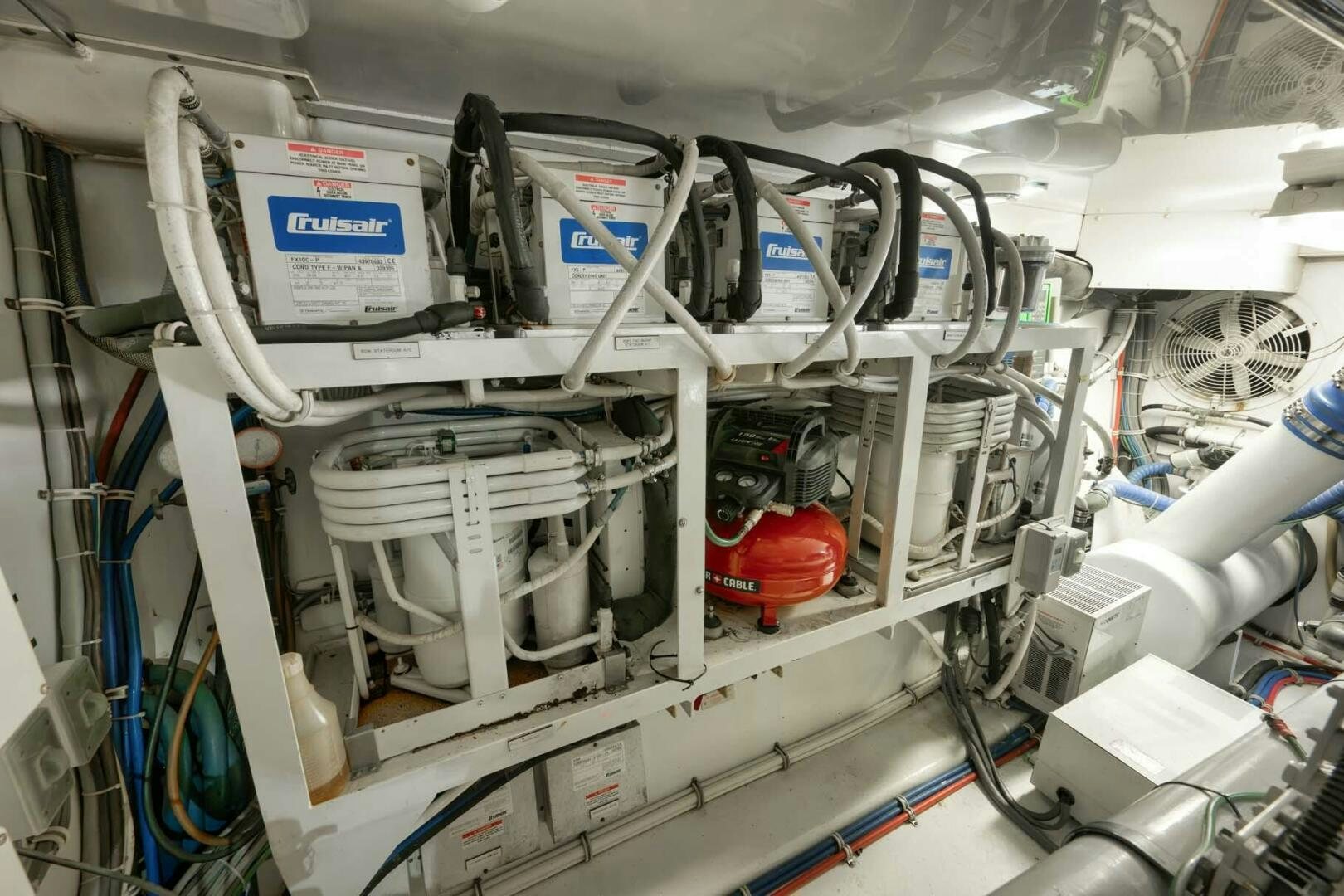 a close-up of a machine aboard REEL TRADER Yacht for Sale