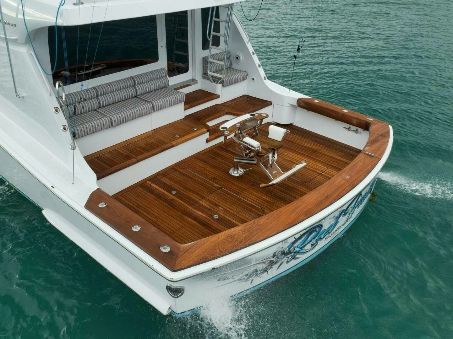 a boat on the water aboard REEL TRADER Yacht for Sale