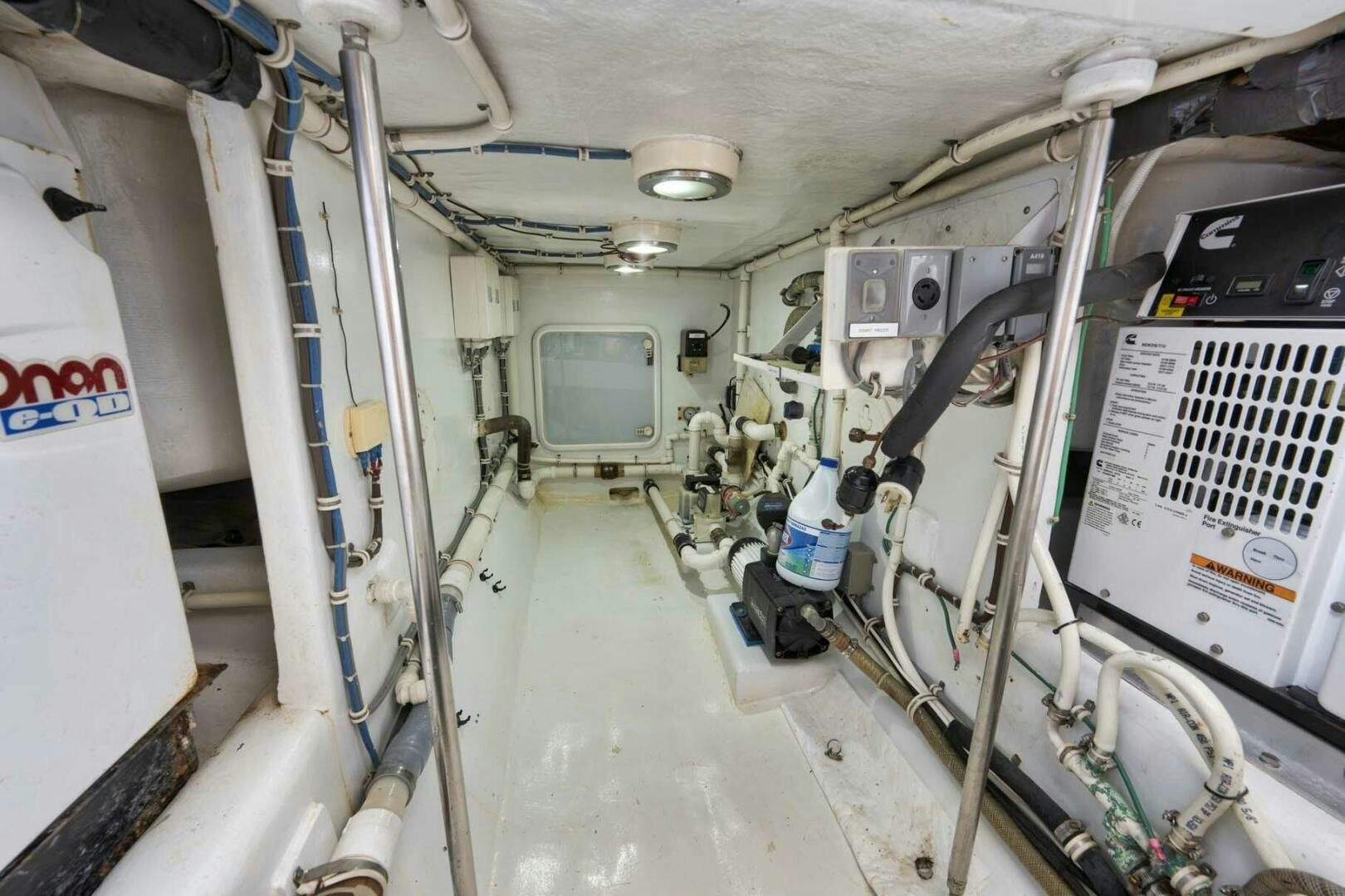 a room with equipment and equipment aboard REEL TRADER Yacht for Sale