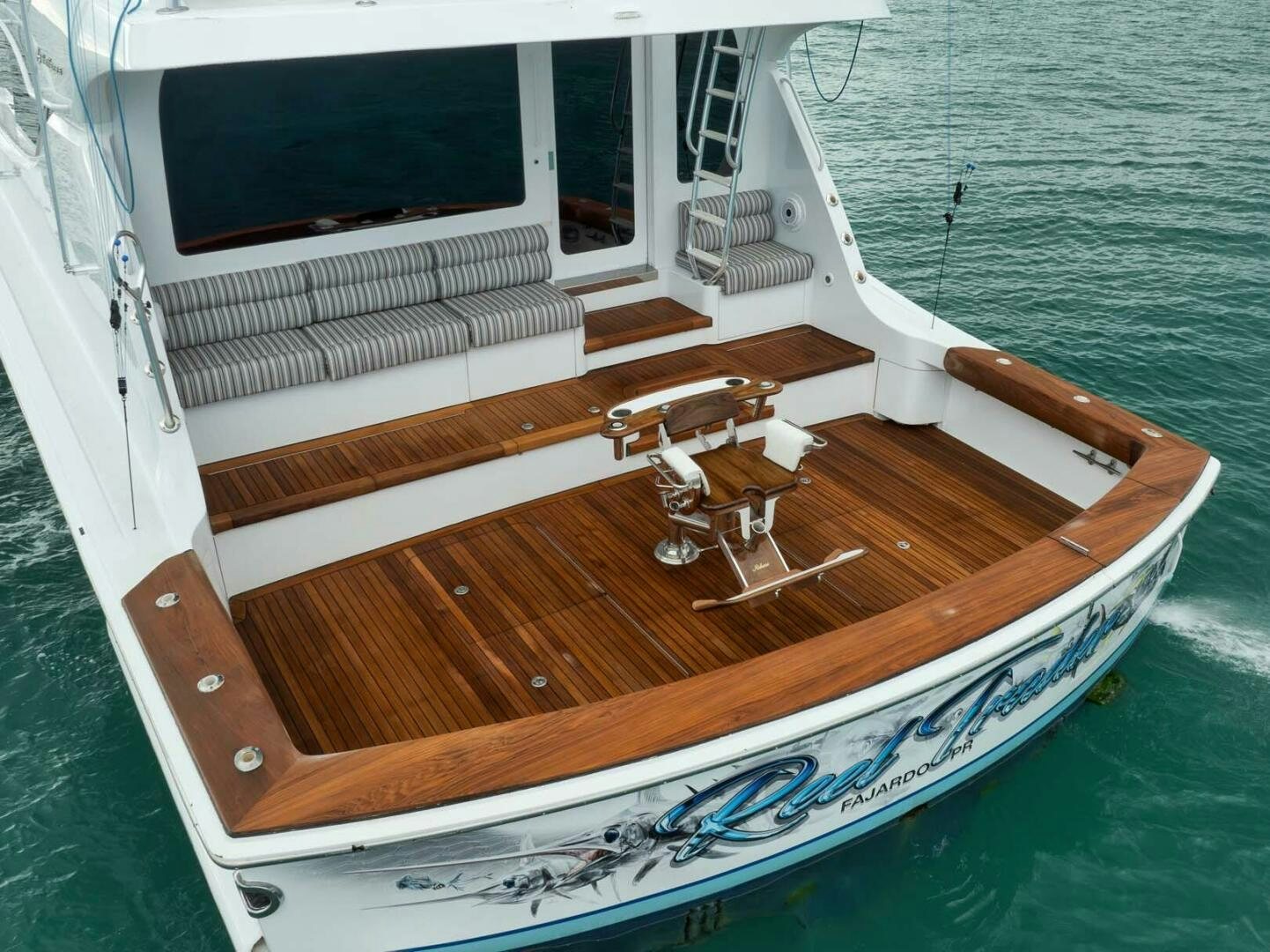 a boat on the water aboard REEL TRADER Yacht for Sale