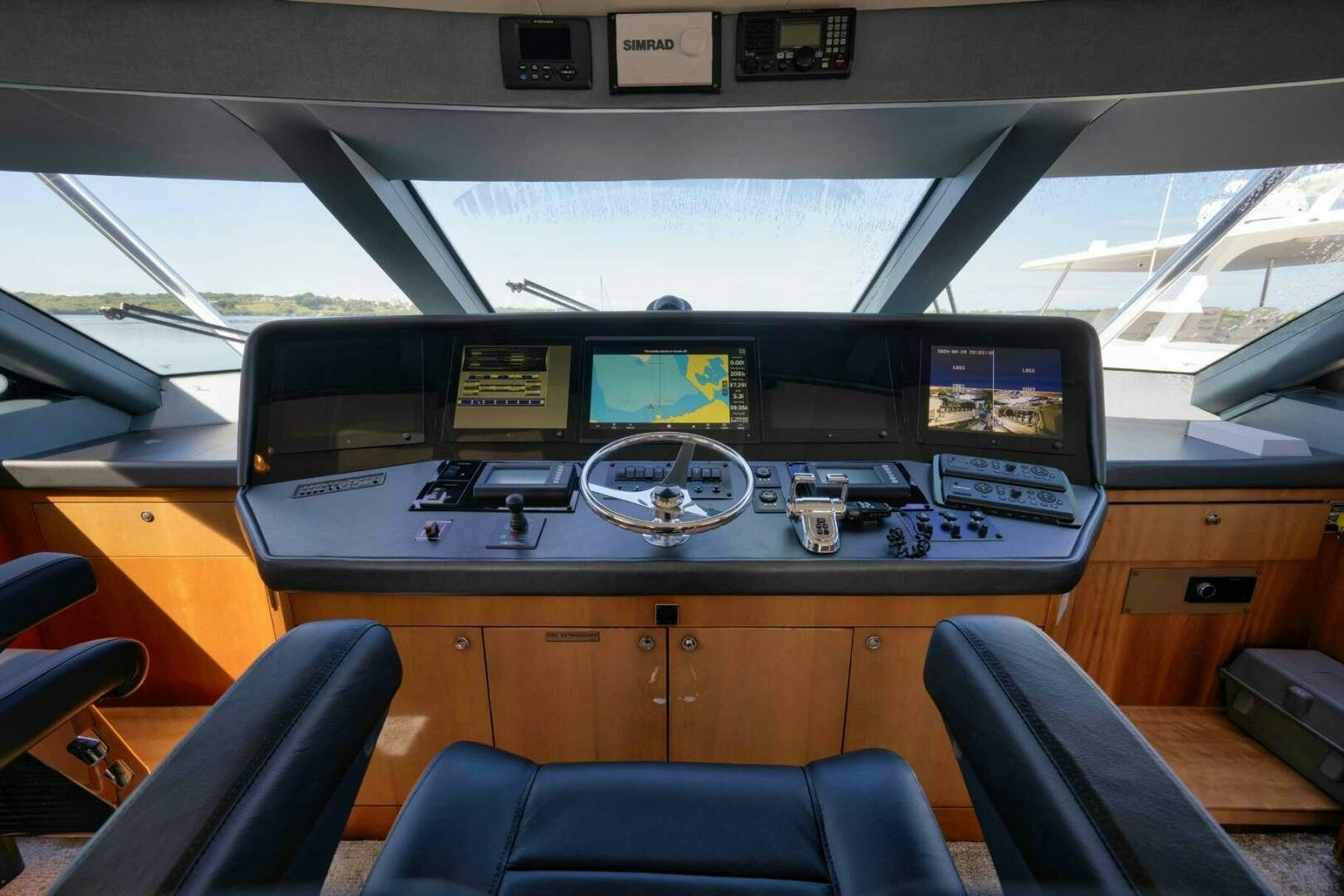inside of a vehicle aboard REEL TRADER Yacht for Sale
