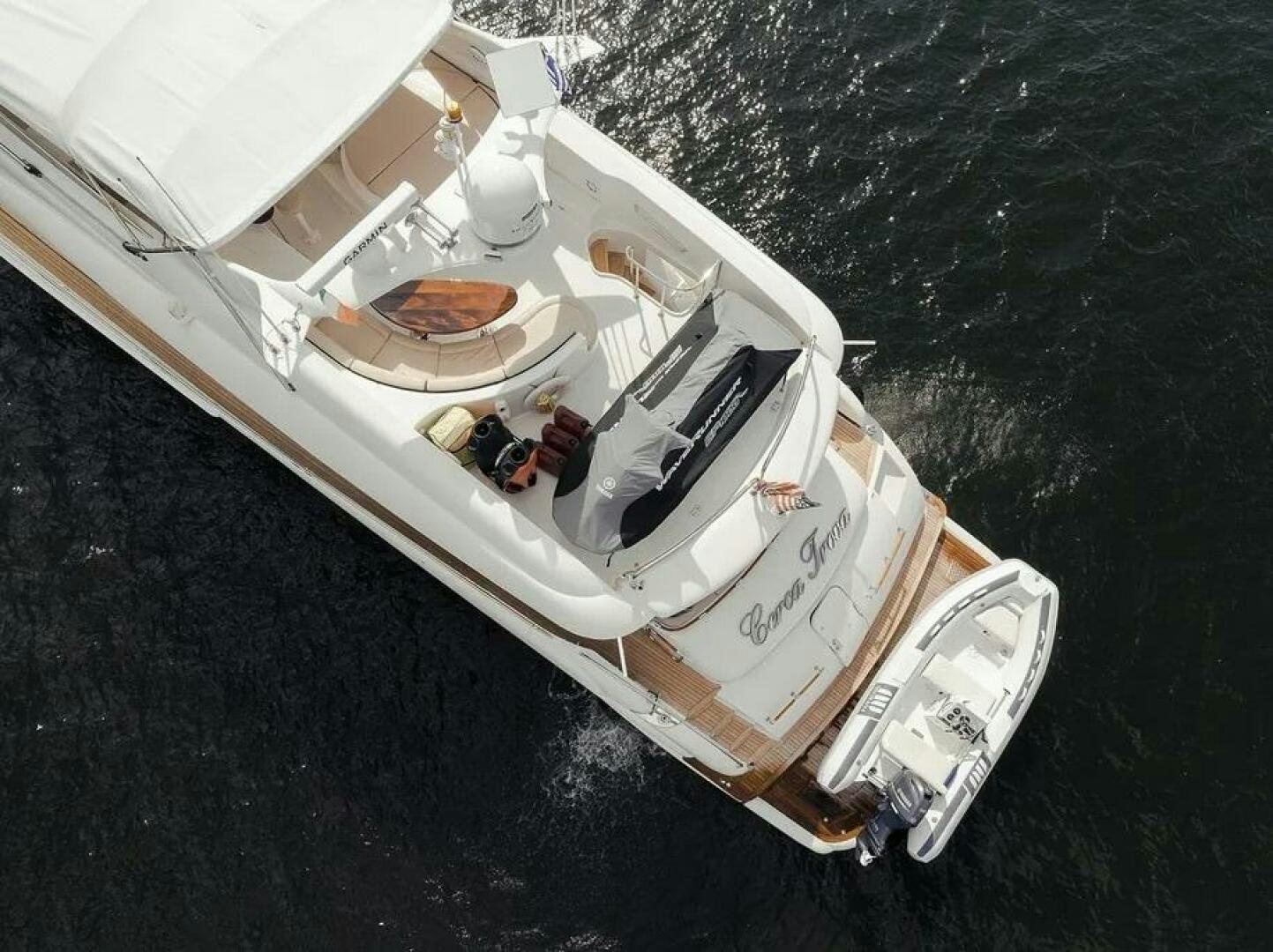 a boat on the water aboard CERCA TROVA Yacht for Sale