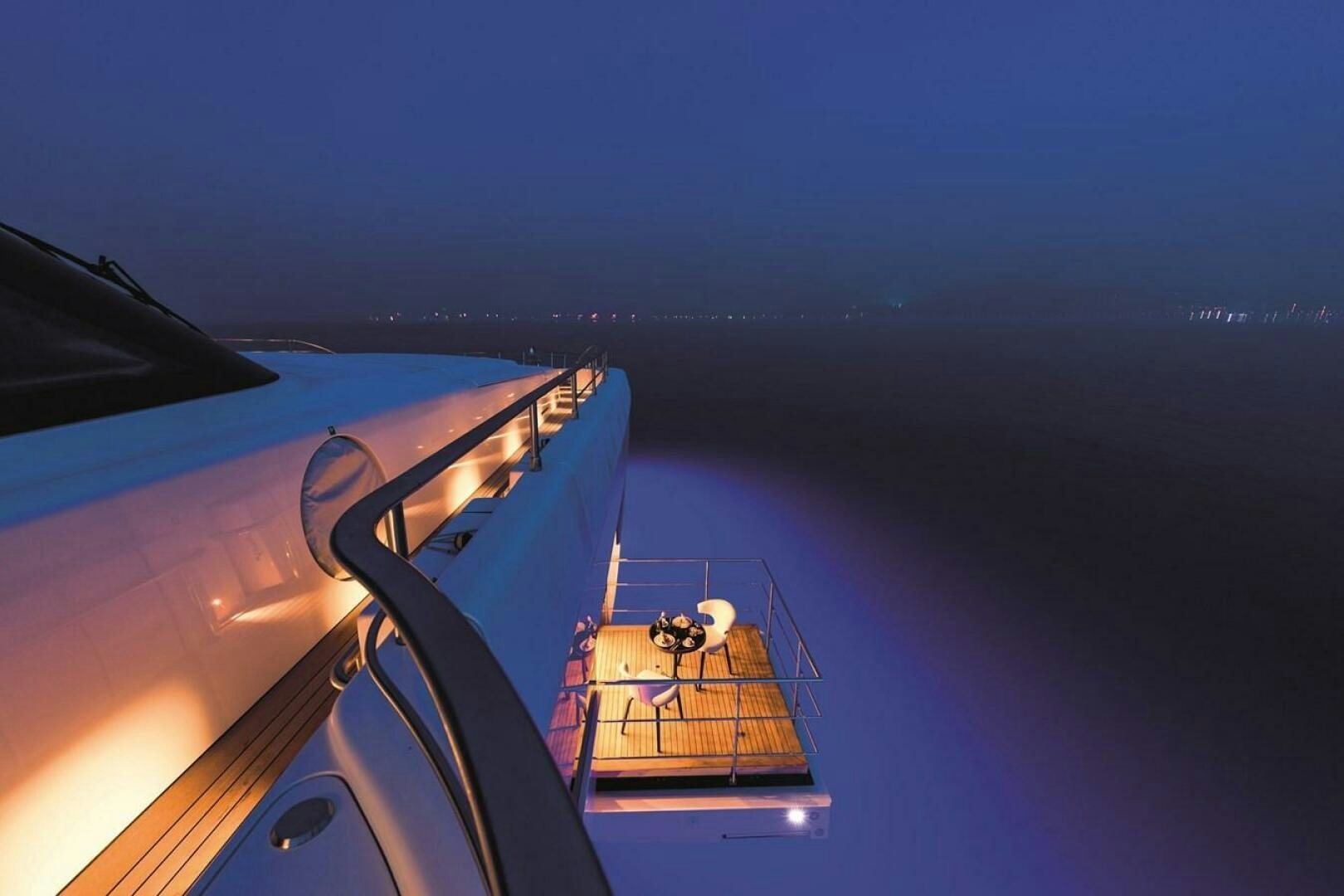 a view of the ocean from the deck of a cruise ship aboard BARTALI Yacht for Sale