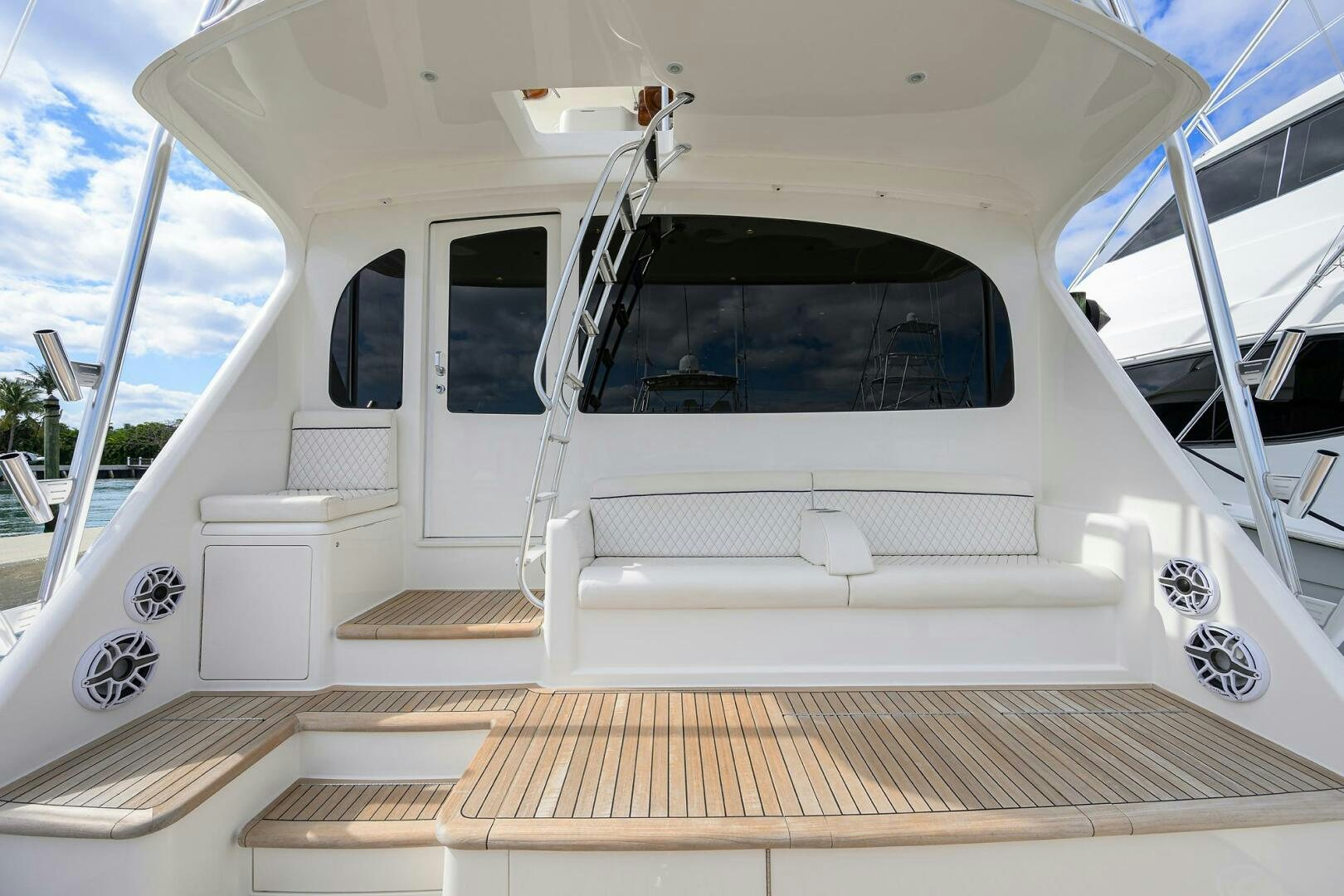 a boat on the water aboard JUST CHILLIN Yacht for Sale